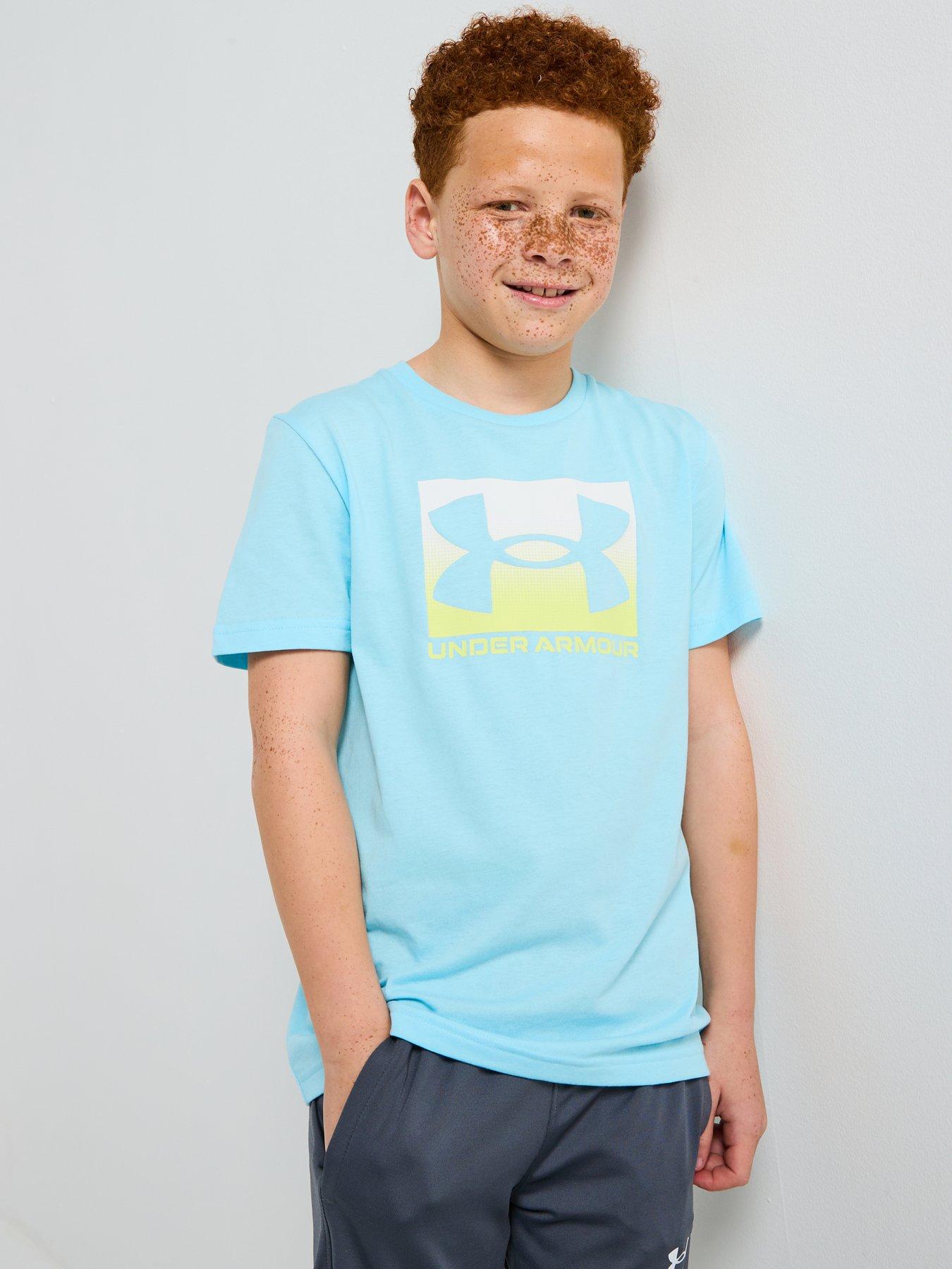 undefined Junior Boys Boxed Sports T-Shirt - Blue