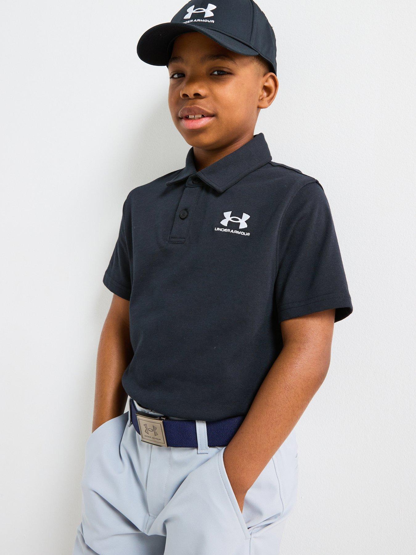 undefined Junior Boys Icon Polo Shirt - Black