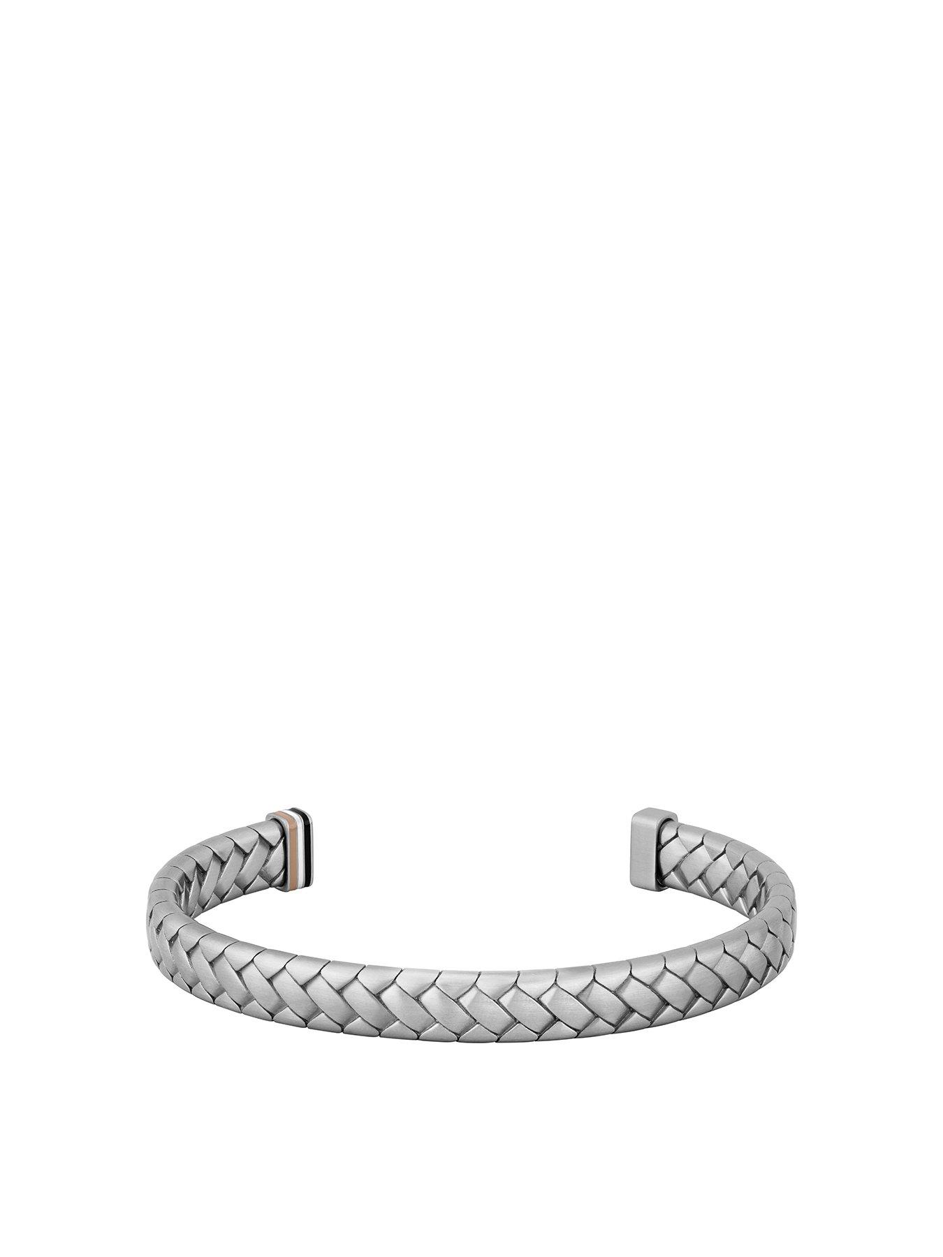BOSS Tailored Men's Bracelet Silver