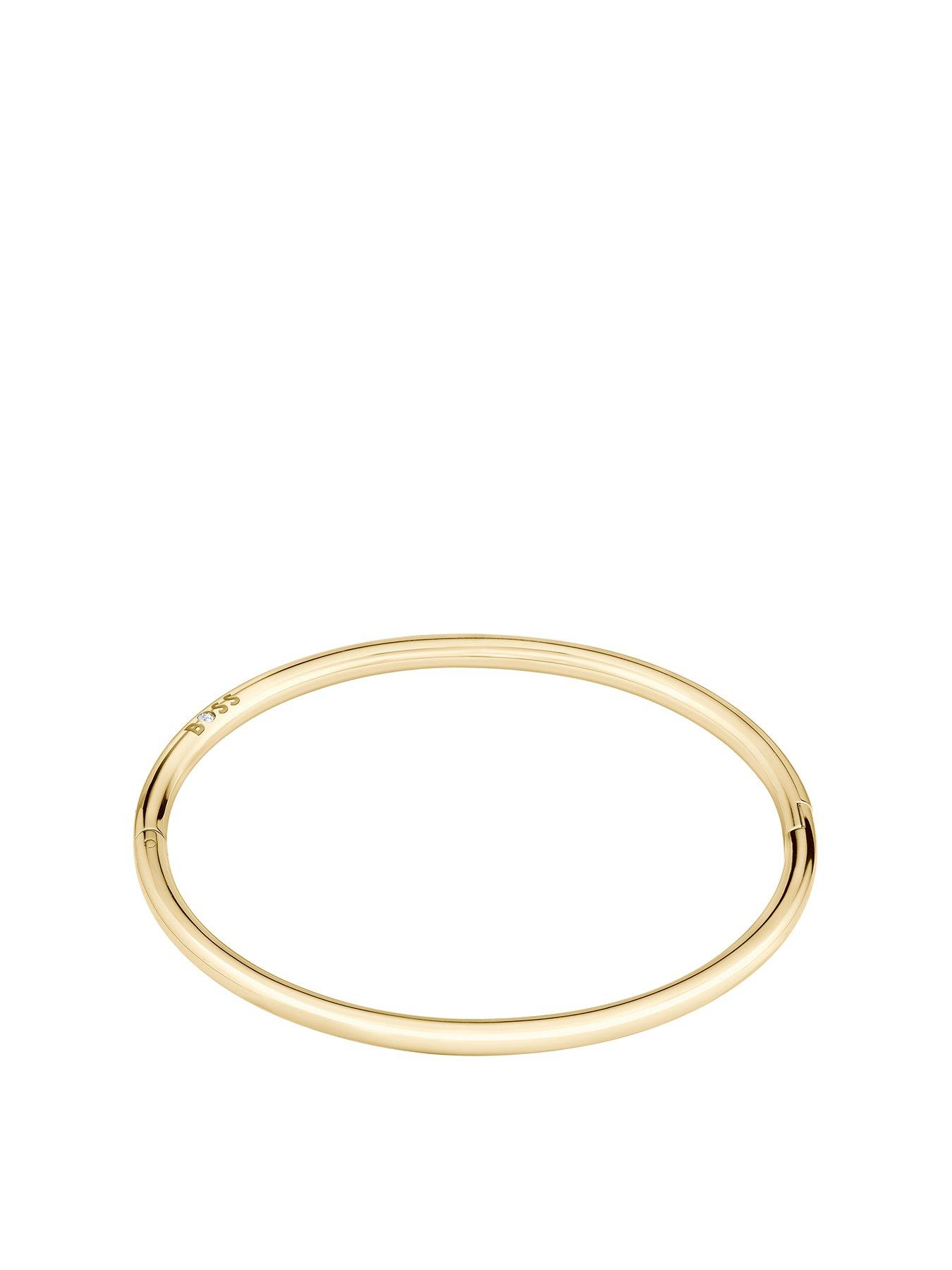 Product photograph of Boss Live Ladies Bracelet Gold from very.co.uk