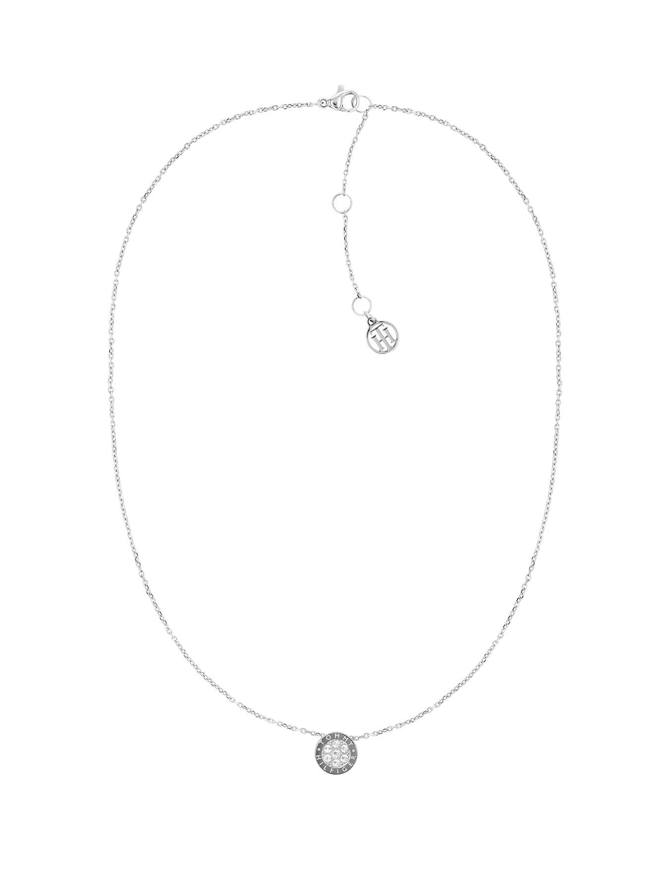 Tommy Hilfiger Crystal Ladies Necklace Silver