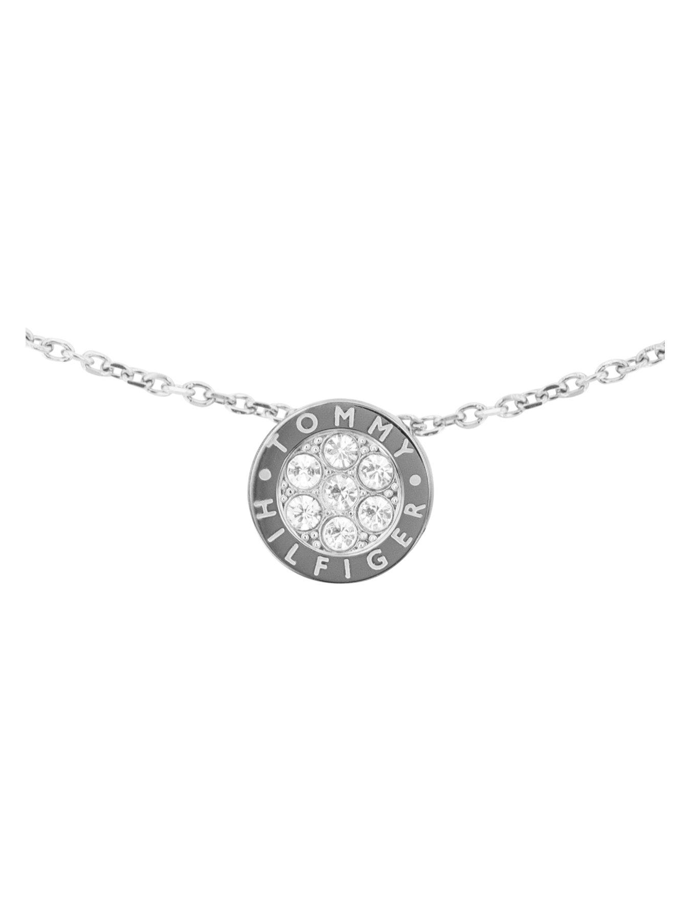 Image 2 of 4 of Tommy Hilfiger Crystal Ladies Necklace Silver