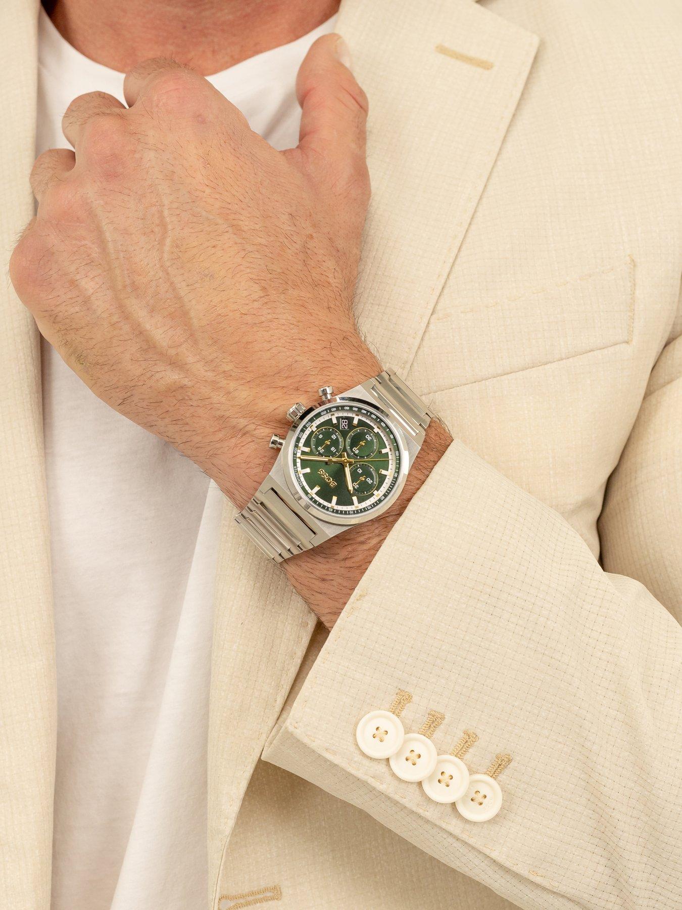 Image 5 of 8 of BOSS Candor Chrono Men's Watch Green
