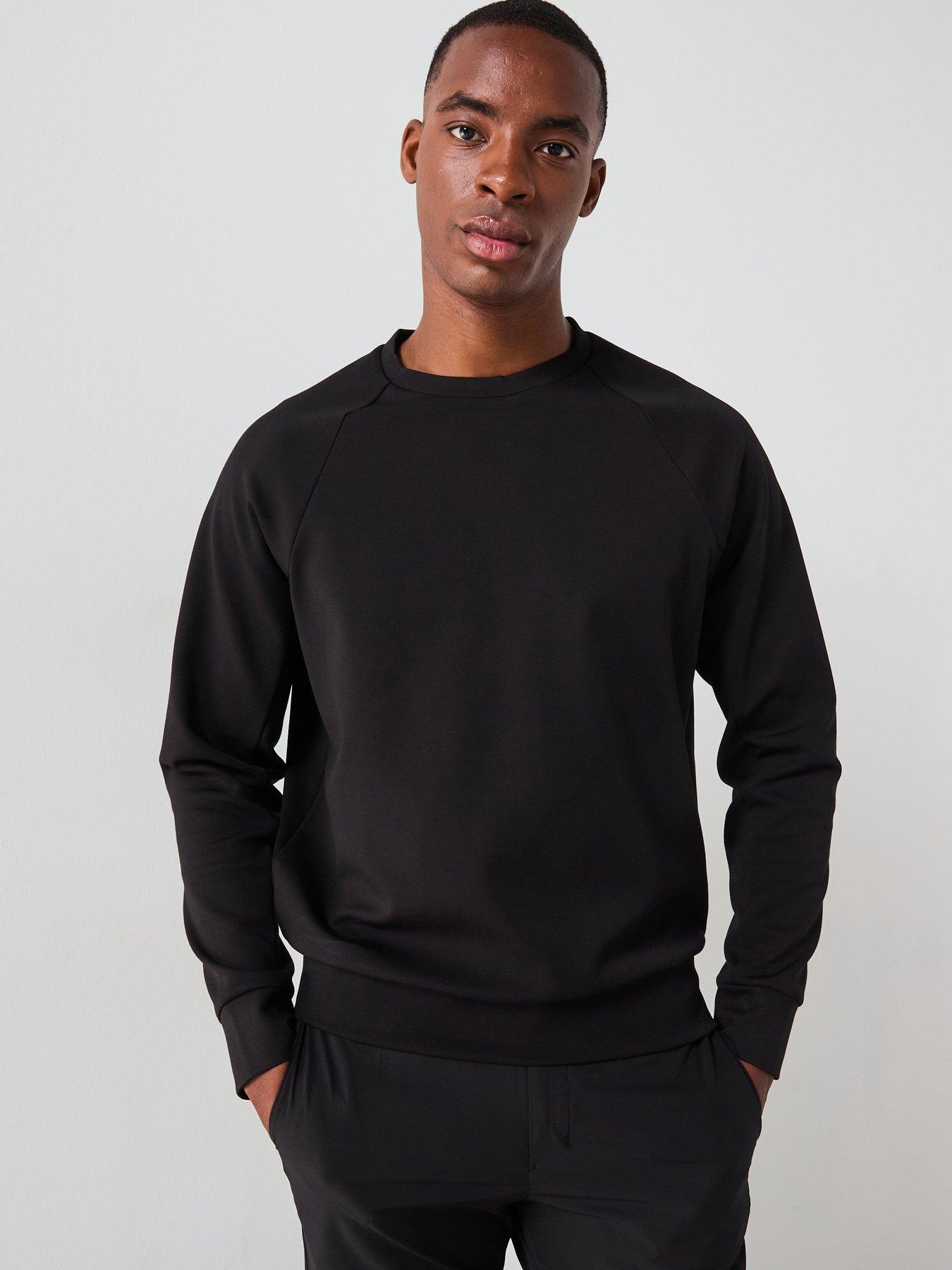 undefined Aosta Performance Crew Sweat - Black