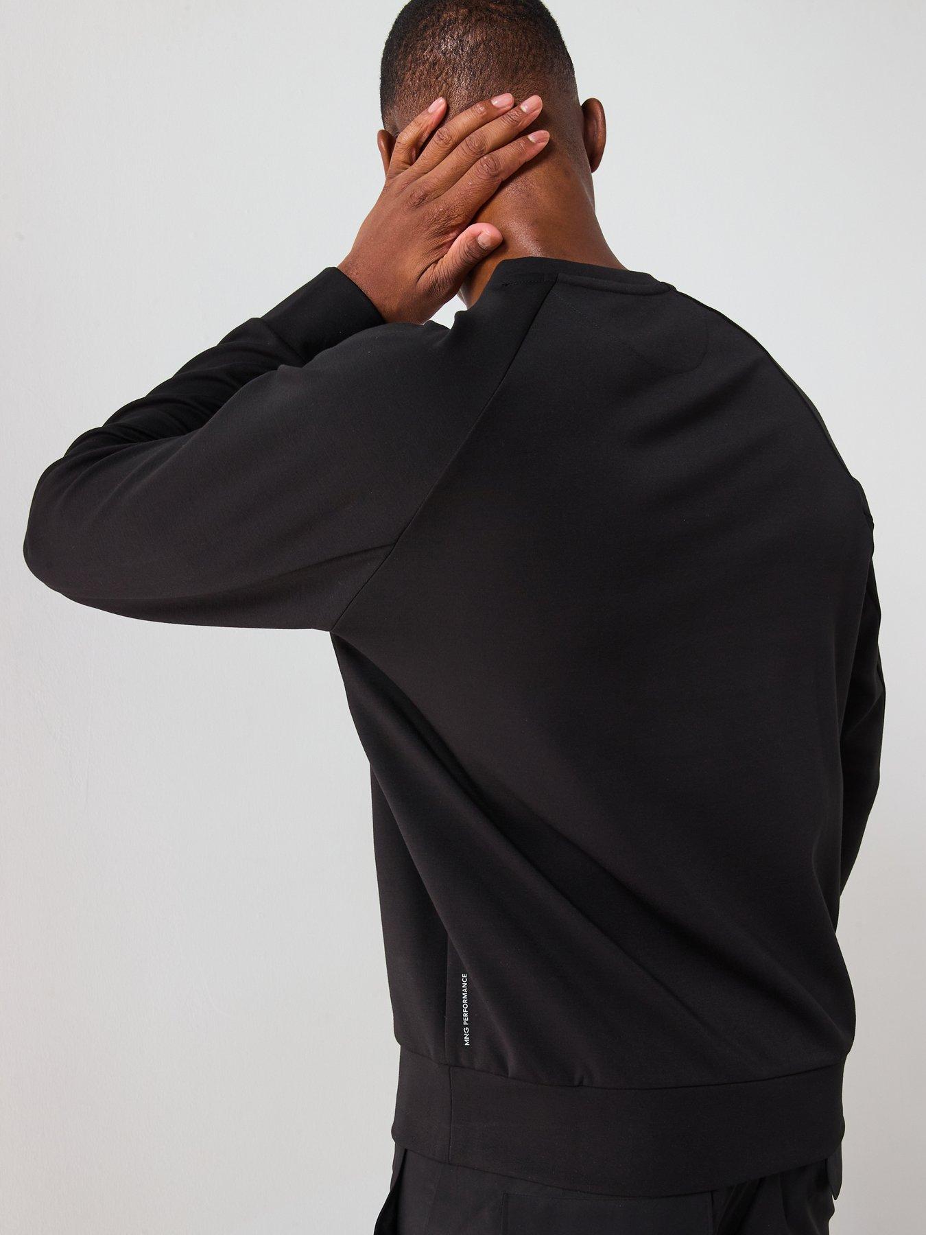 Image 2 of 6 of Mango Aosta Performance Crew Sweat - Black