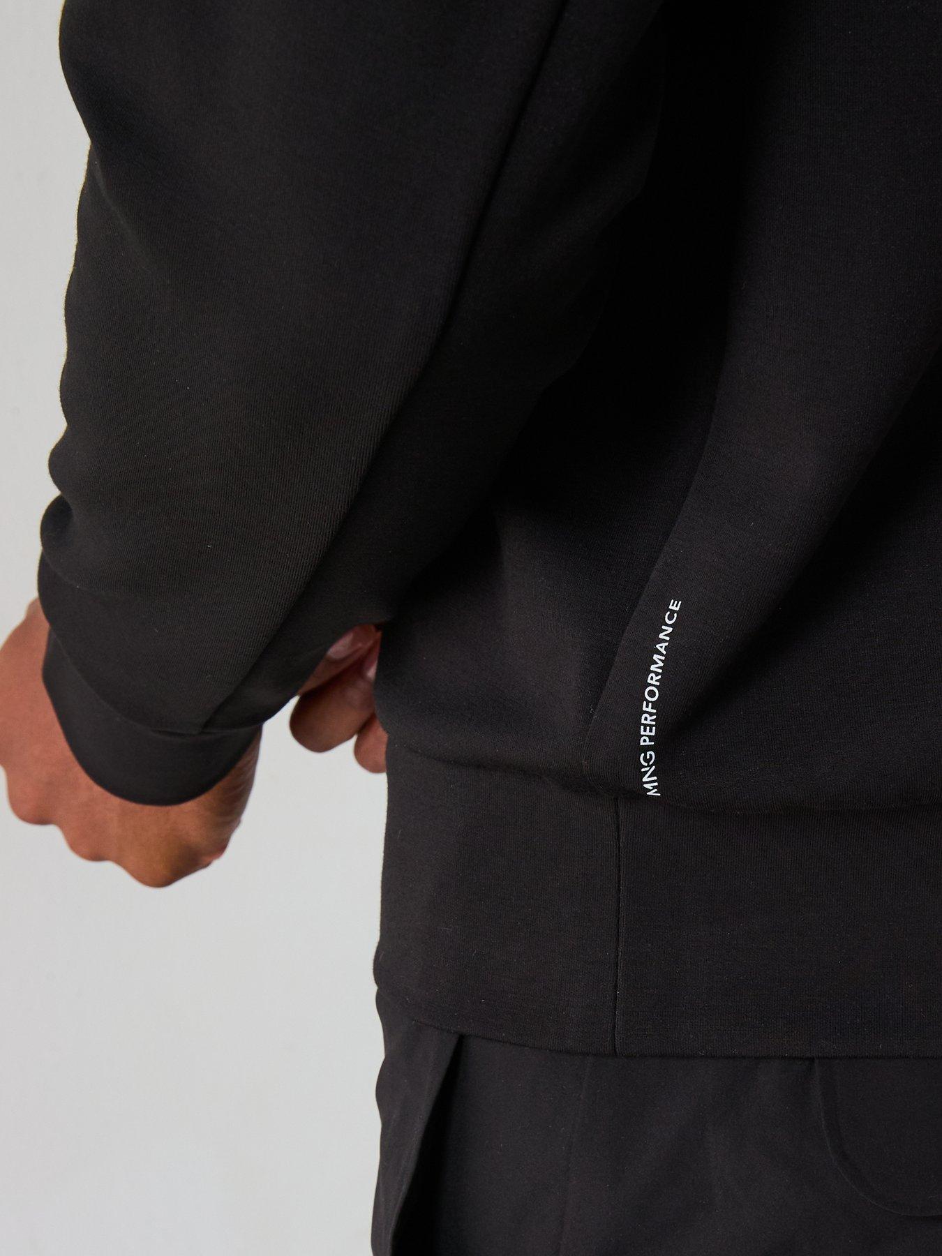 Image 4 of 6 of Mango Aosta Performance Crew Sweat - Black