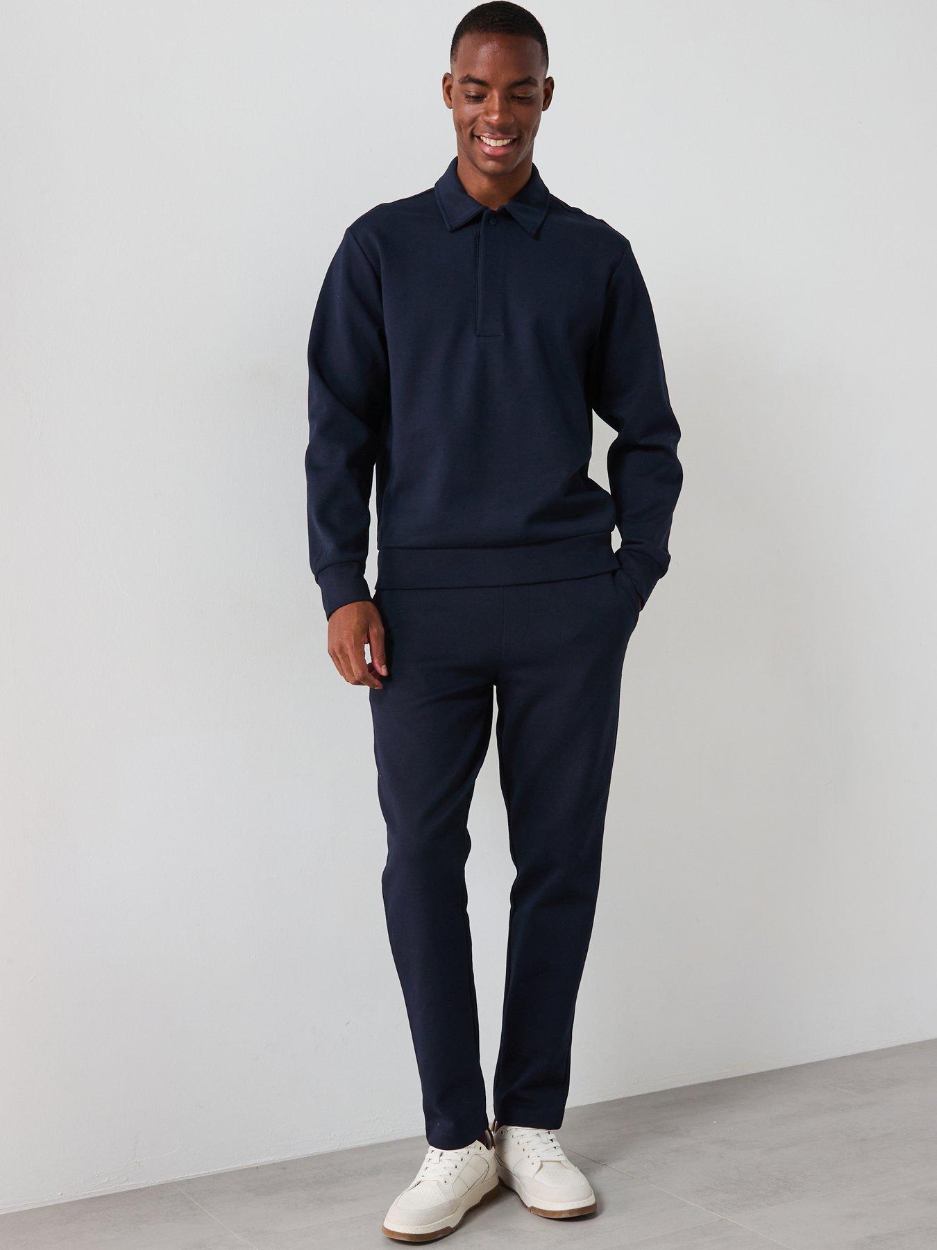 Image 5 of 6 of Mango Beach Essentials Button Collar Sweat Top - Navy