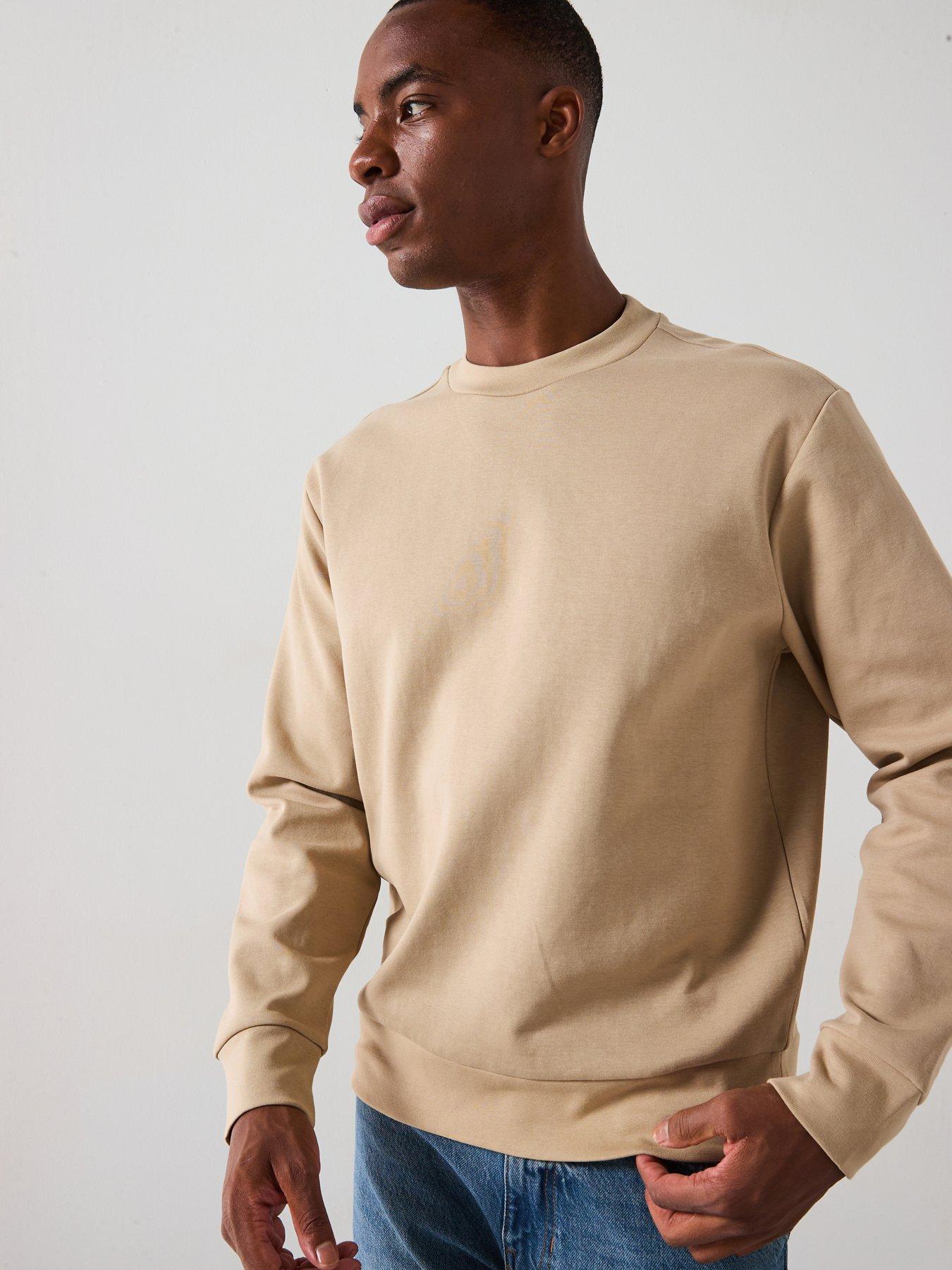 Image 1 of 6 of Mango Nole Essentials Heavyweight Crew Sweat - Brown