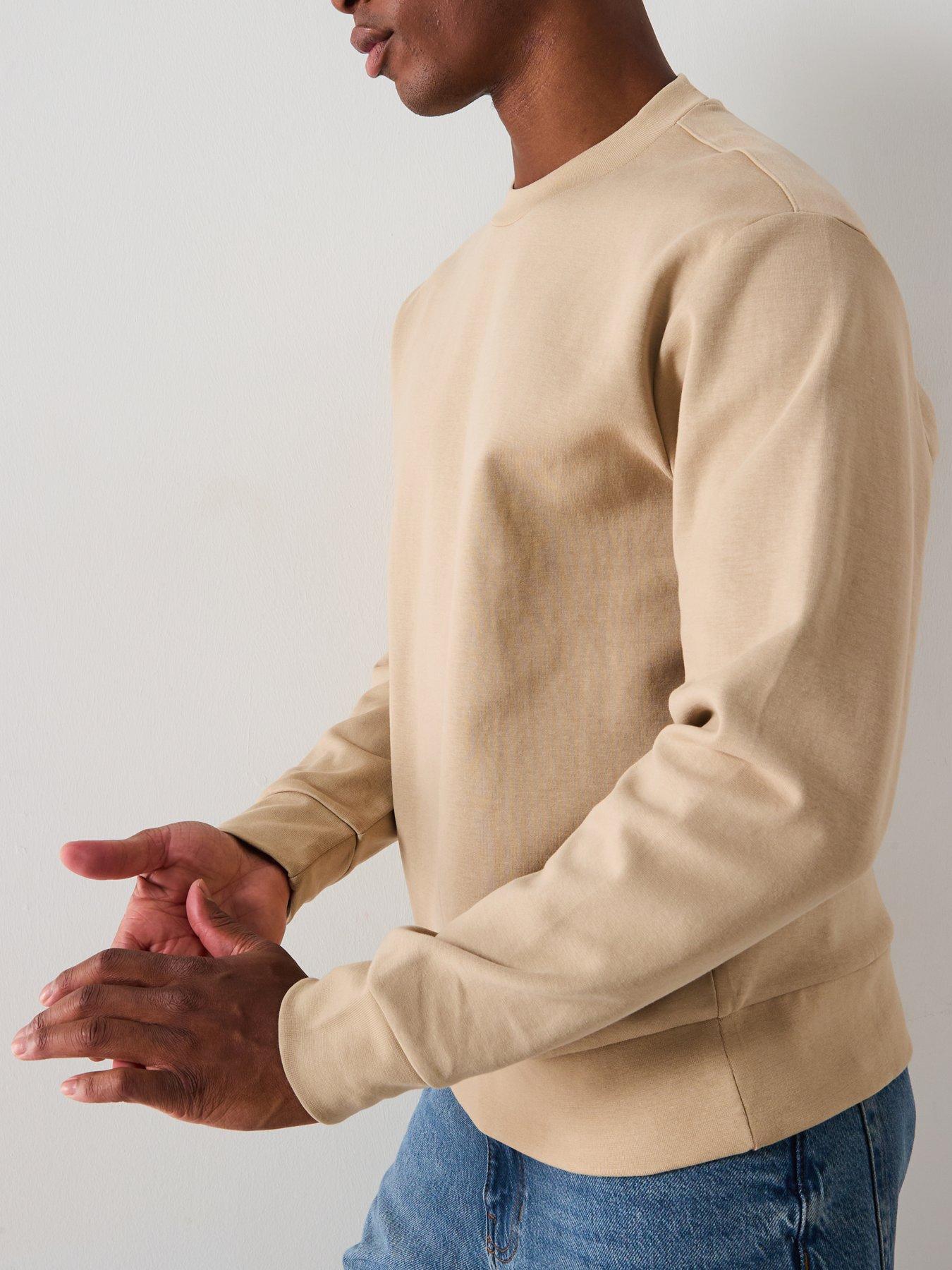 Image 4 of 6 of Mango Nole Essentials Heavyweight Crew Sweat - Brown