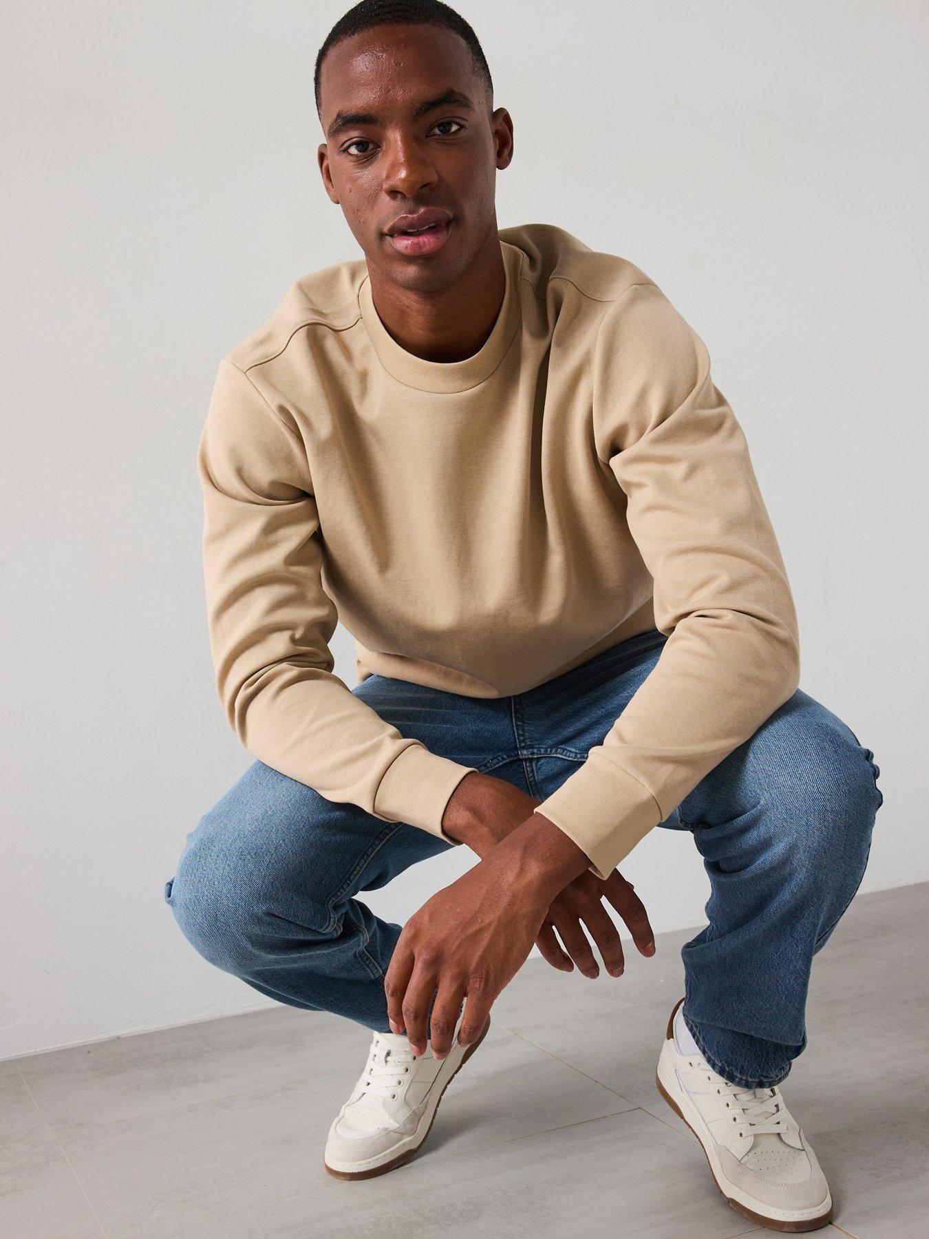 Image 6 of 6 of Mango Nole Essentials Heavyweight Crew Sweat - Brown