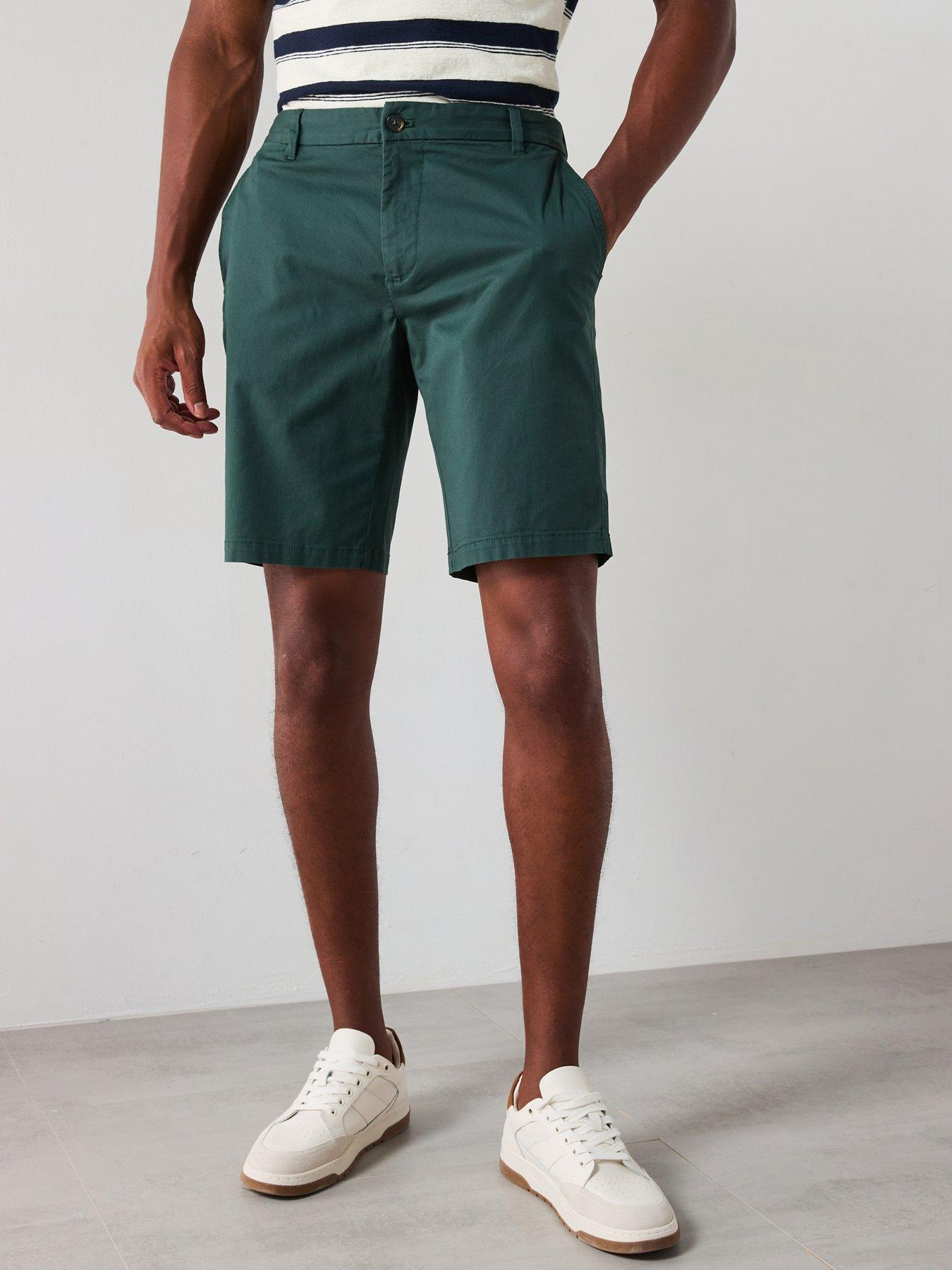 undefined Gracia Casual Chino Shorts - Dark Green