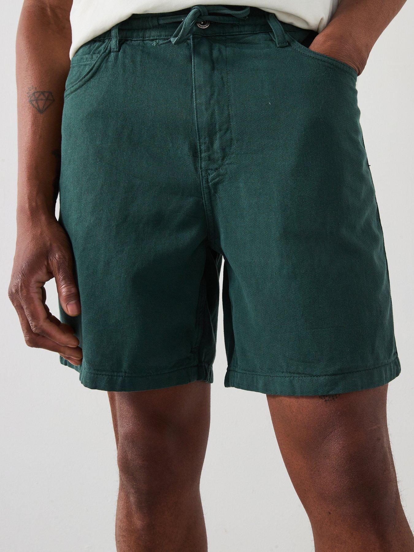 undefined Jayb Casual Twill Shorts - Dark Green
