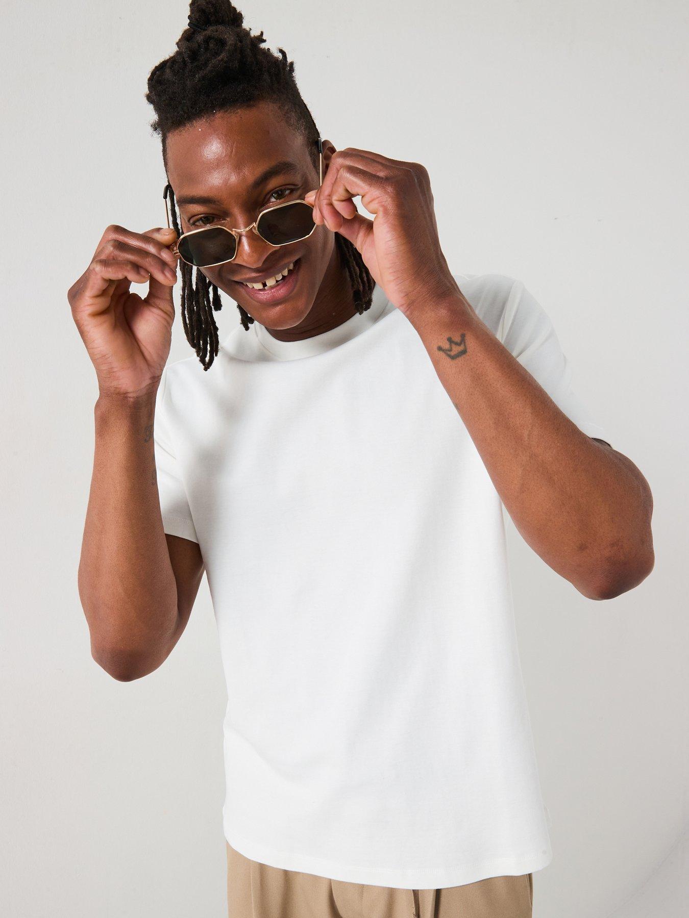 undefined Kimi Essentials Short Sleeve Crew Neck T-Shirt - White