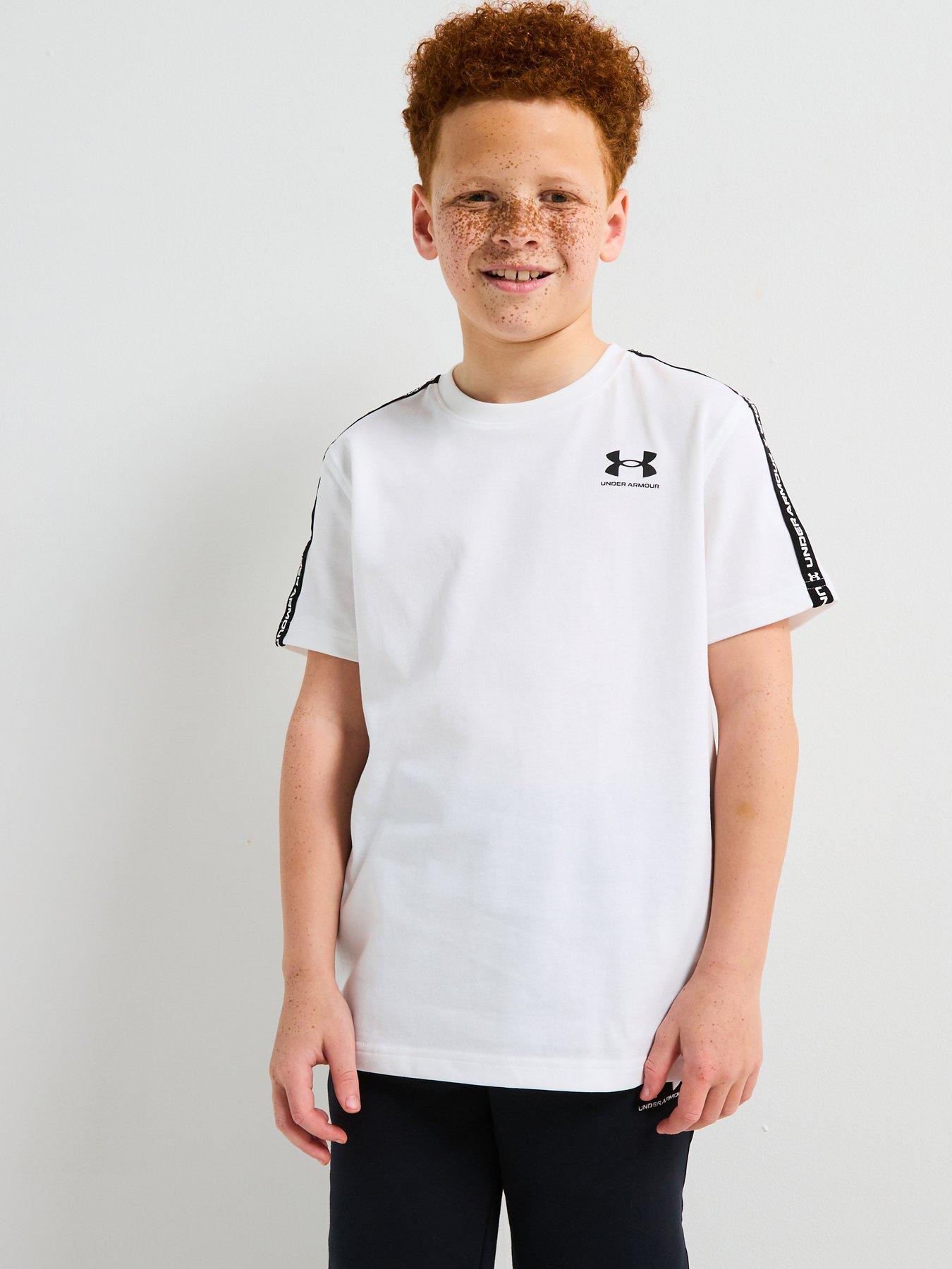 undefined Junior Boys Icon Taped T-Shirt - White