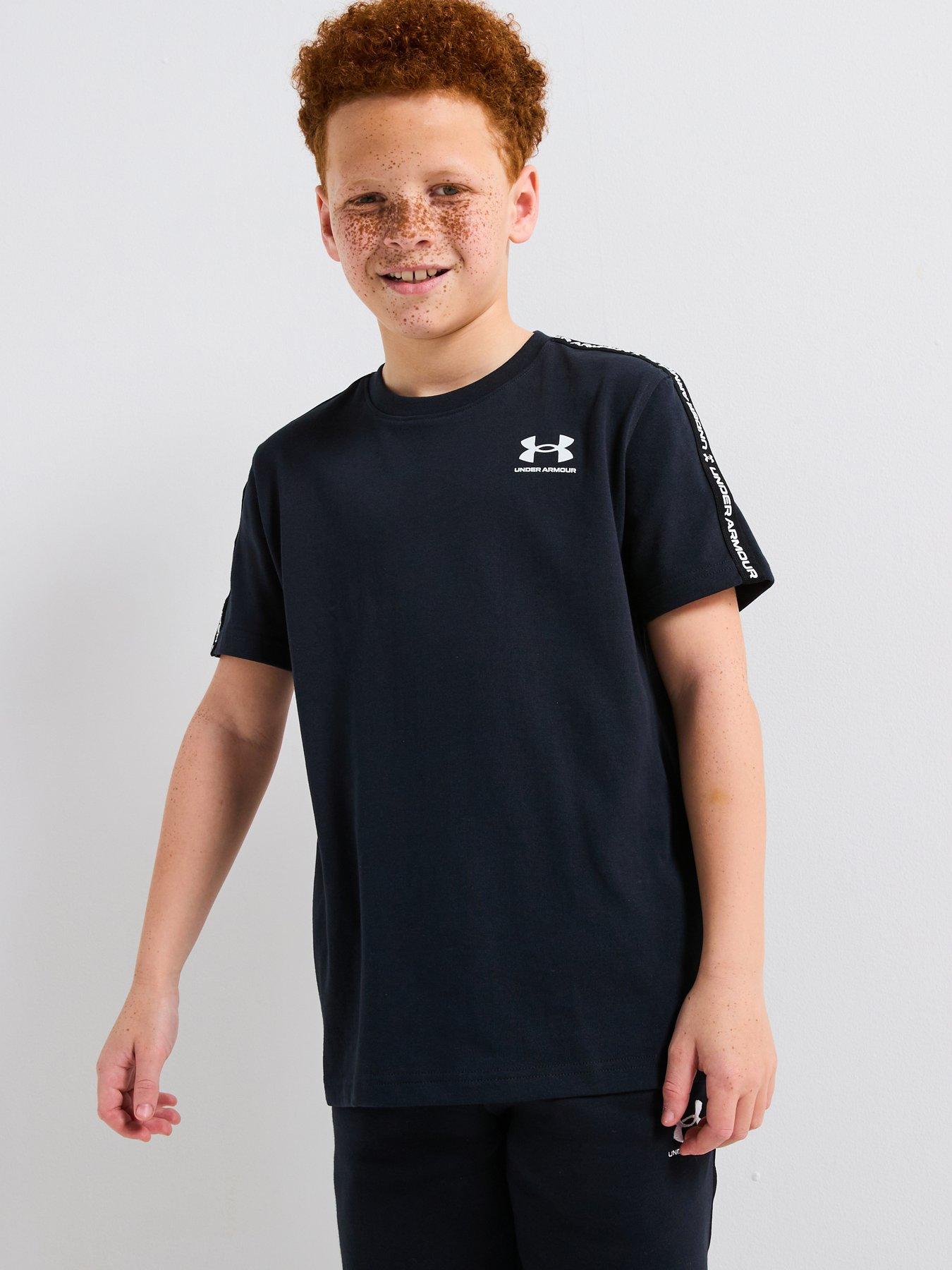 undefined Junior Boys Icon Taped T-Shirt - Black