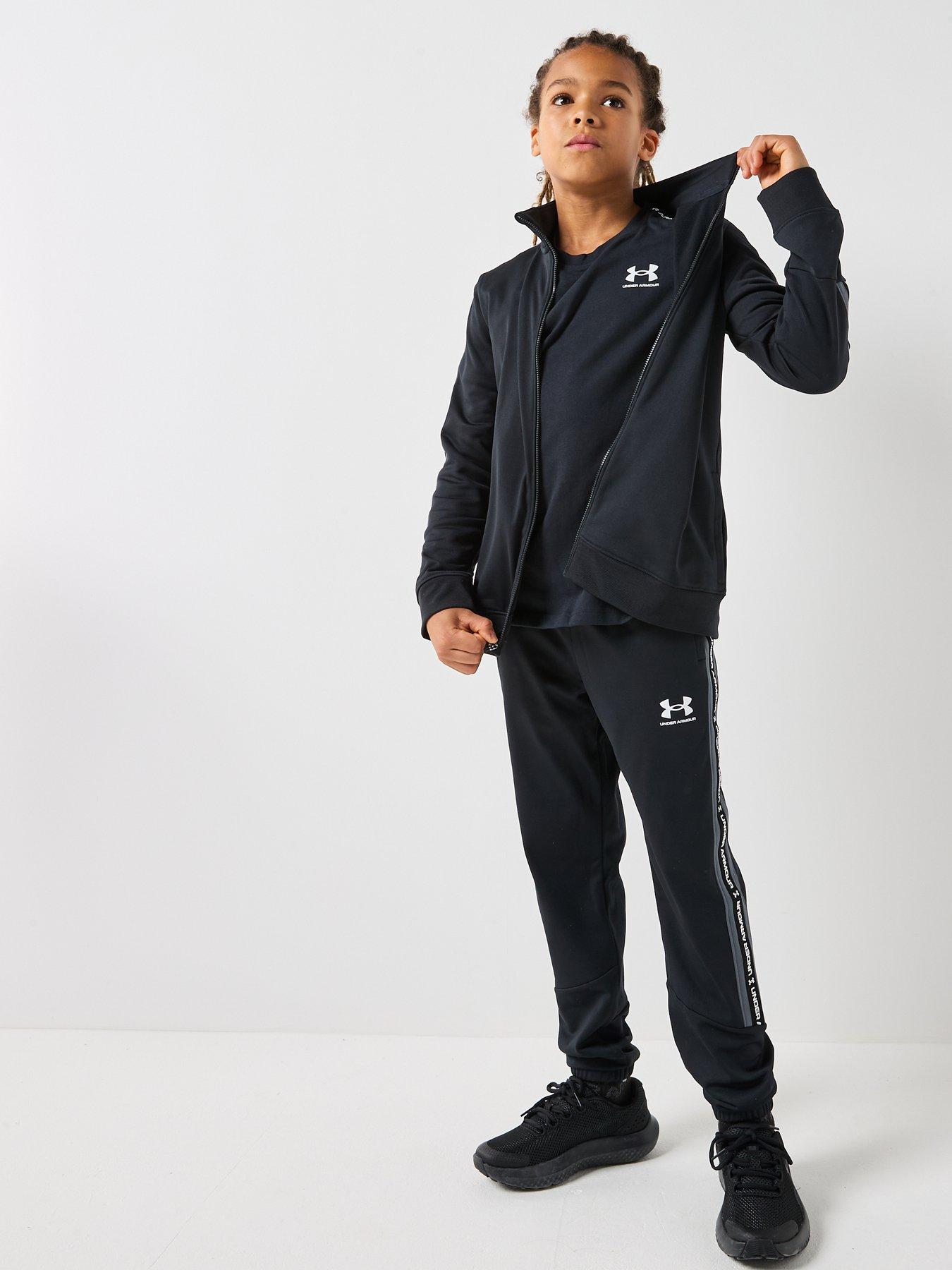 Image 3 of 6 of UNDER ARMOUR Junior Boys Icon Taped T-Shirt - Black