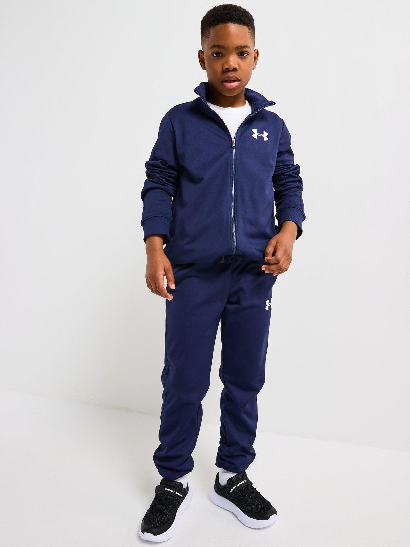 undefined Junior Boys Rival Knit Tracksuit - Navy