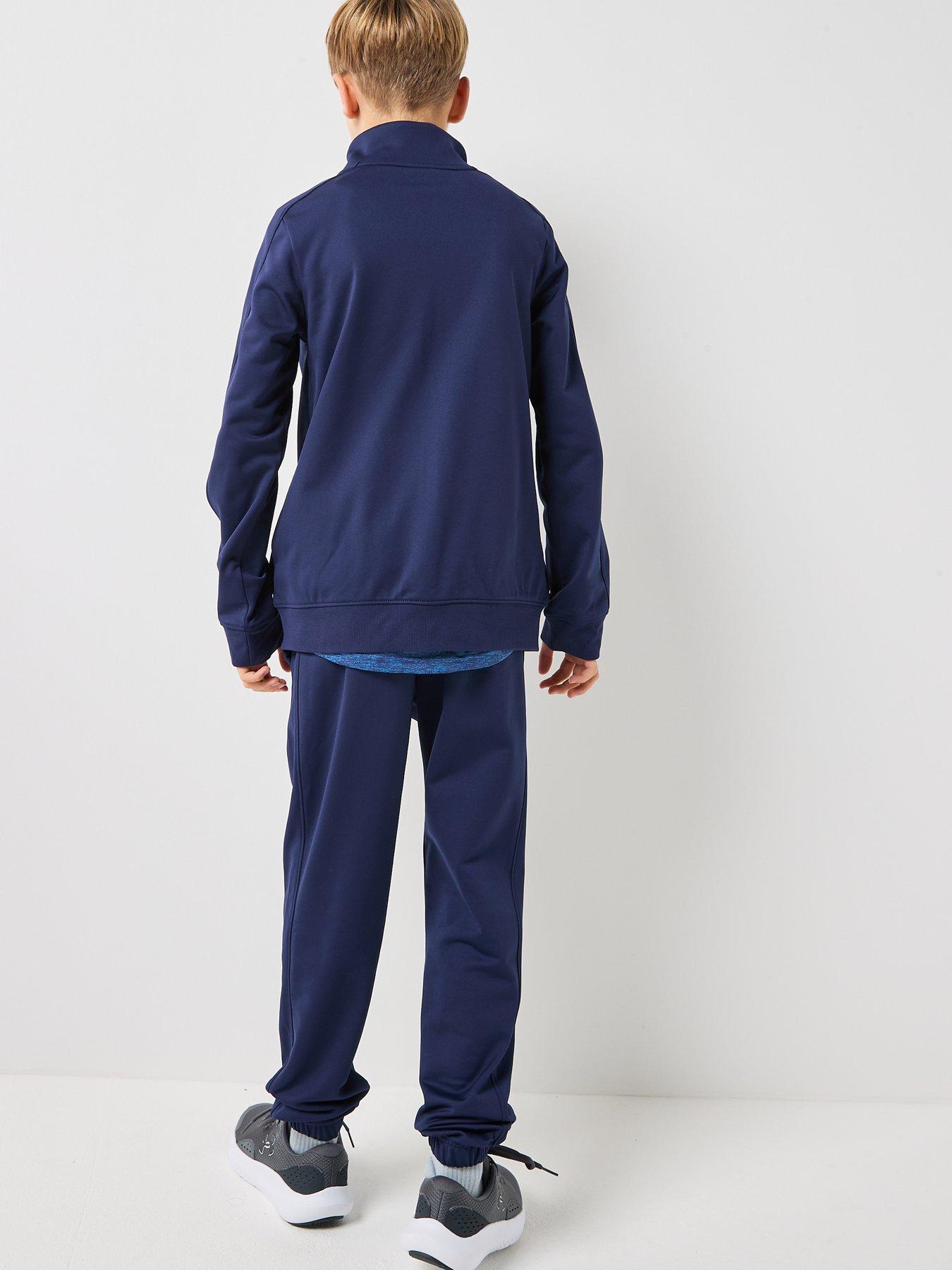 UNDER ARMOUR Junior Boys Rival Knit Tracksuit Navy Very