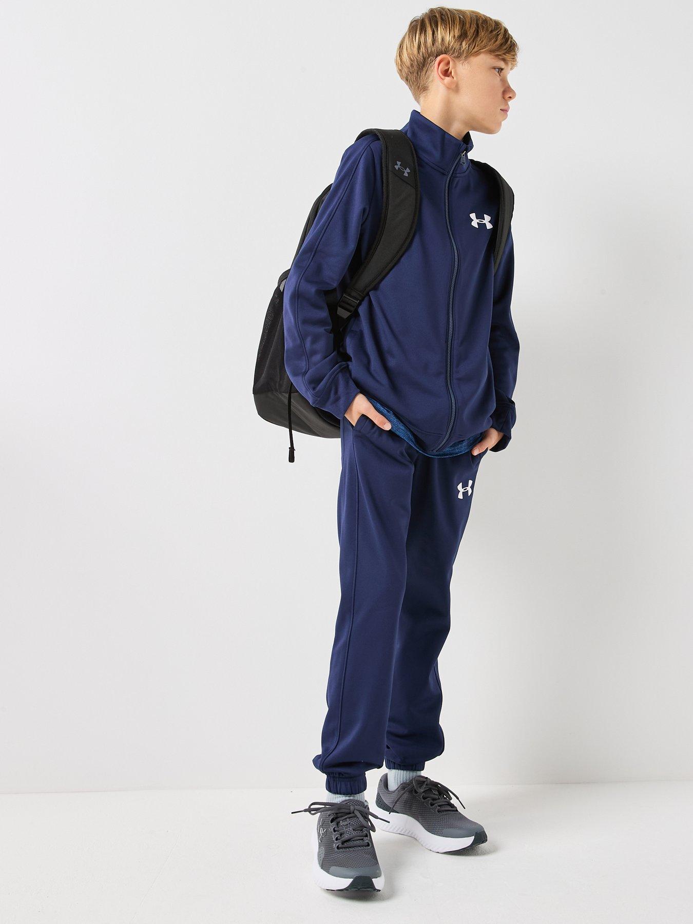 Image 3 of 6 of UNDER ARMOUR Junior Boys Rival Knit Tracksuit - Navy