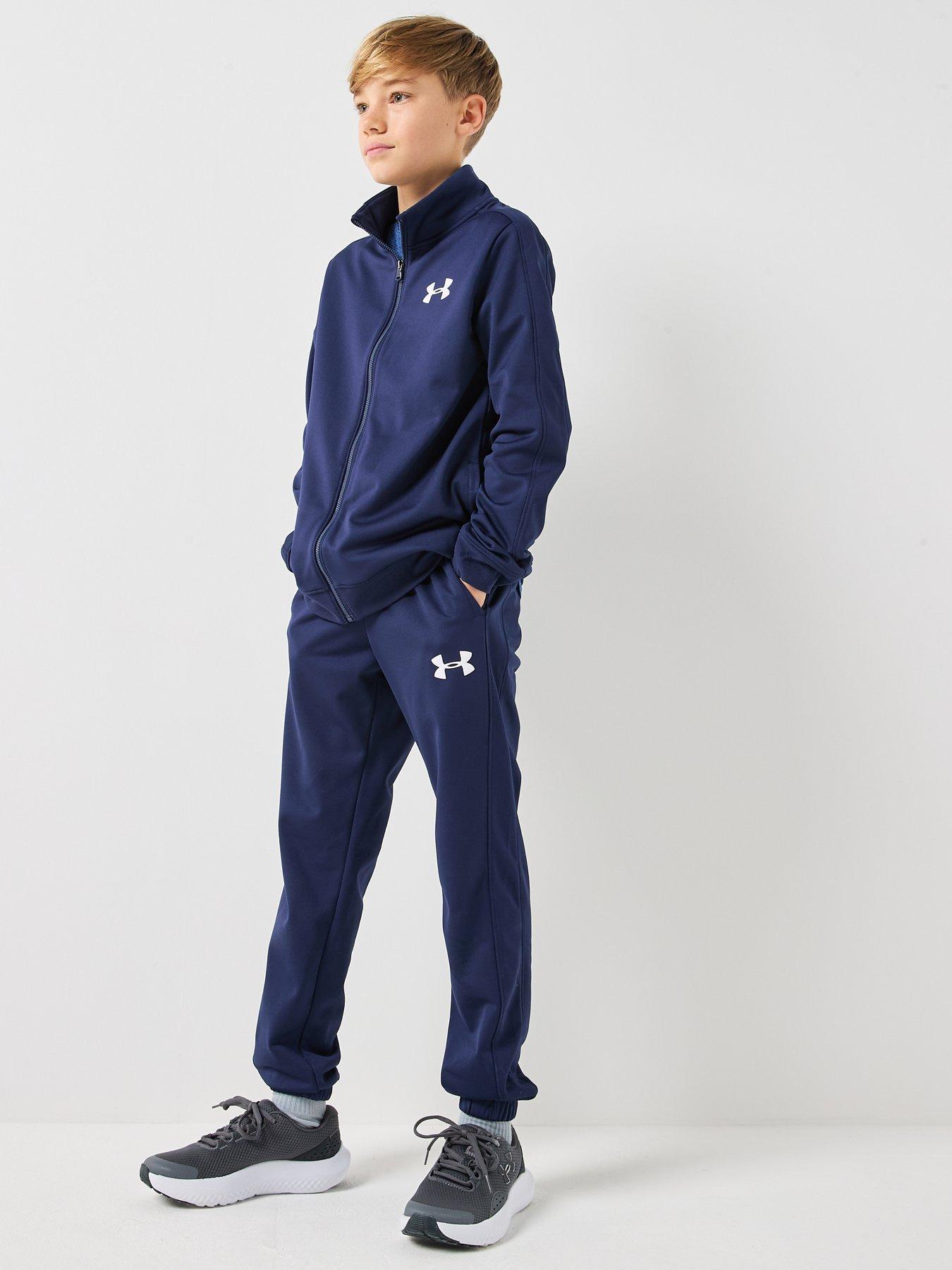 UNDER ARMOUR Junior Boys Rival Knit Tracksuit Navy Very