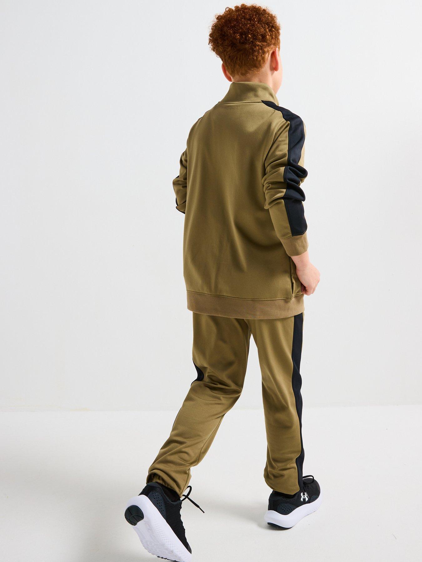 Image 2 of 6 of UNDER ARMOUR Junior Boys Rival Knit Tracksuit - Green