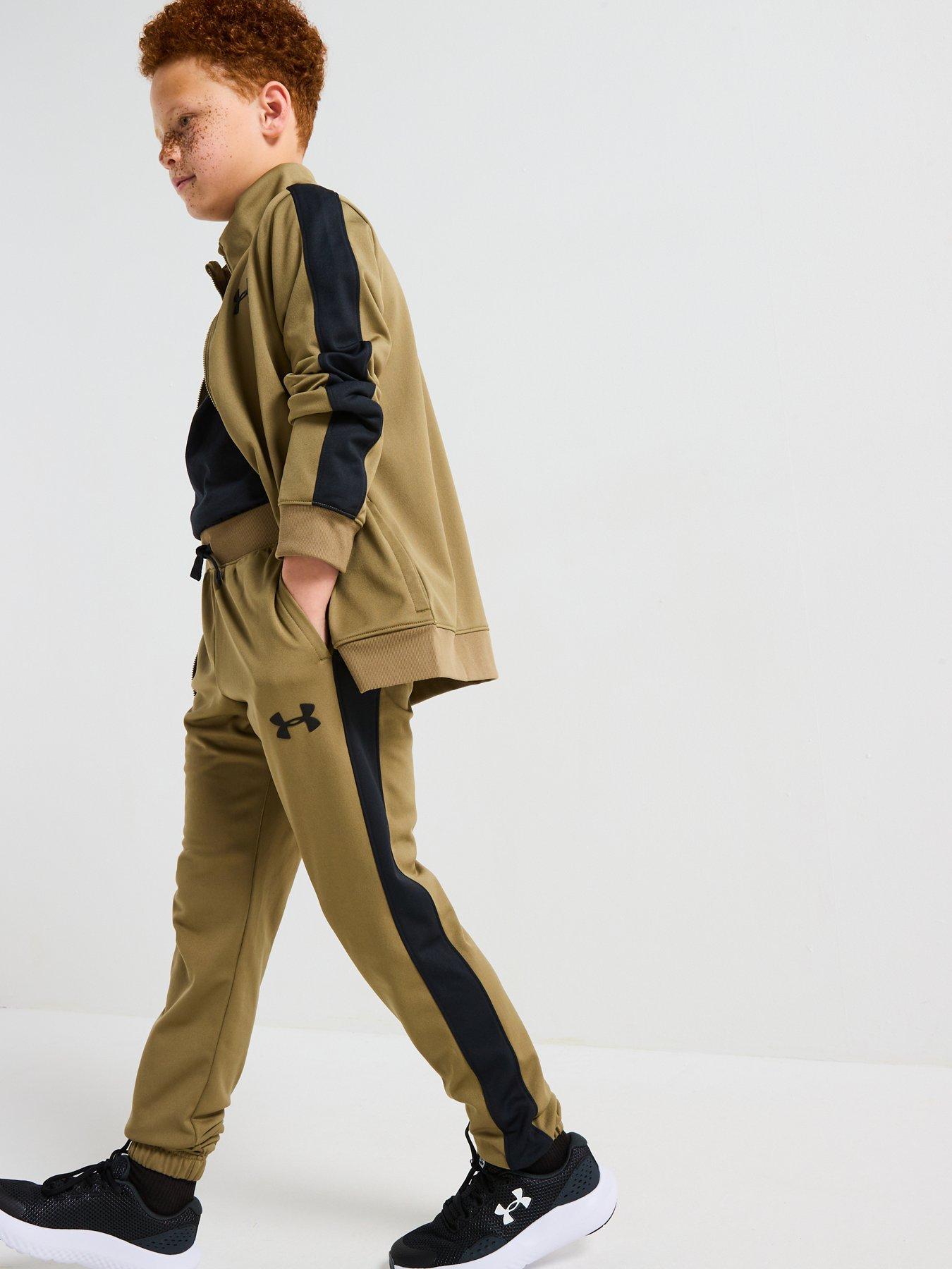 Image 3 of 6 of UNDER ARMOUR Junior Boys Rival Knit Tracksuit - Green