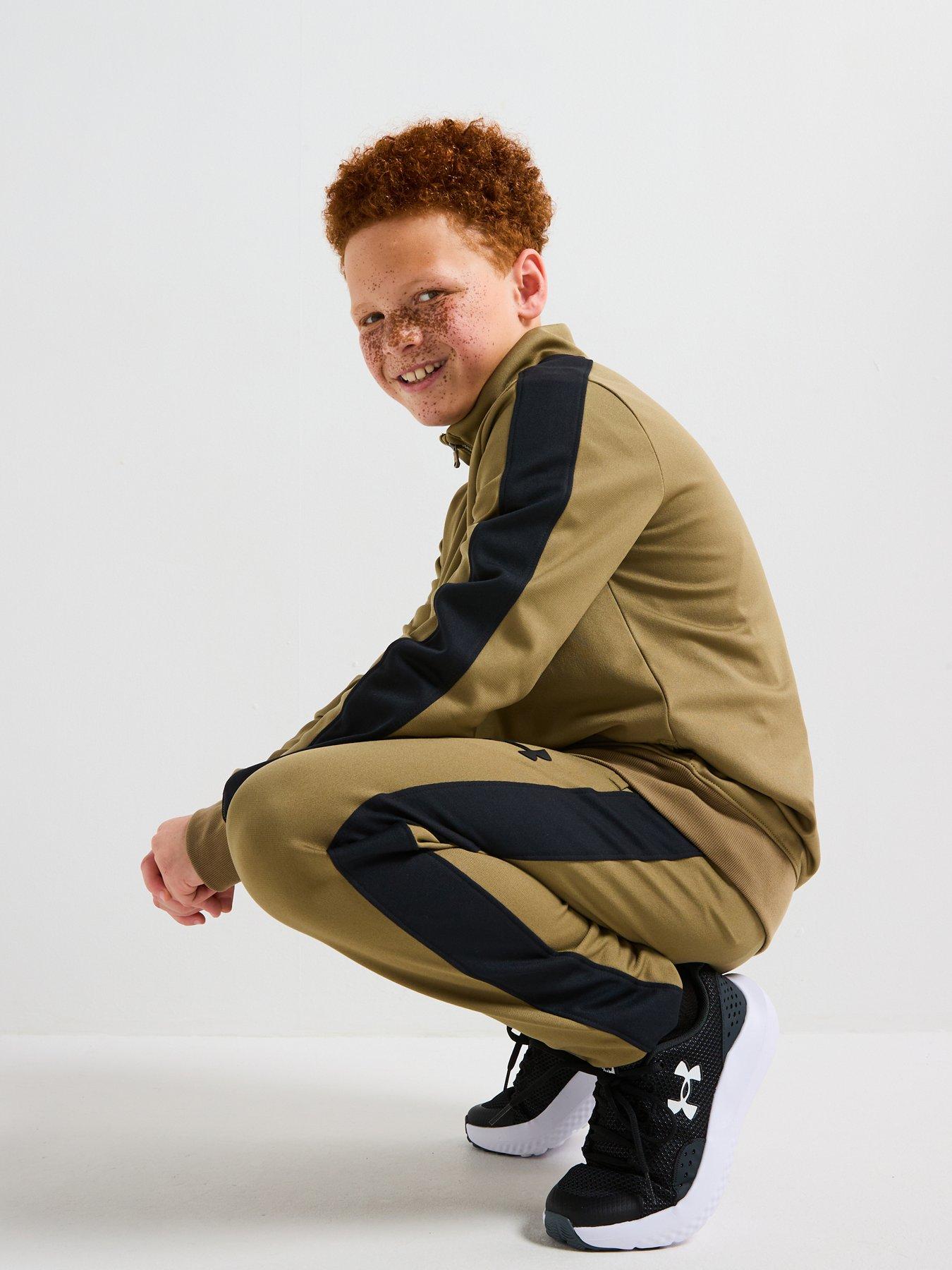 Image 4 of 6 of UNDER ARMOUR Junior Boys Rival Knit Tracksuit - Green
