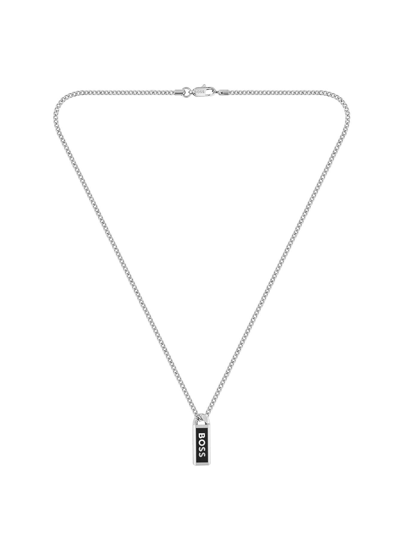 undefined Kassy Emblem Men's Necklace Silver