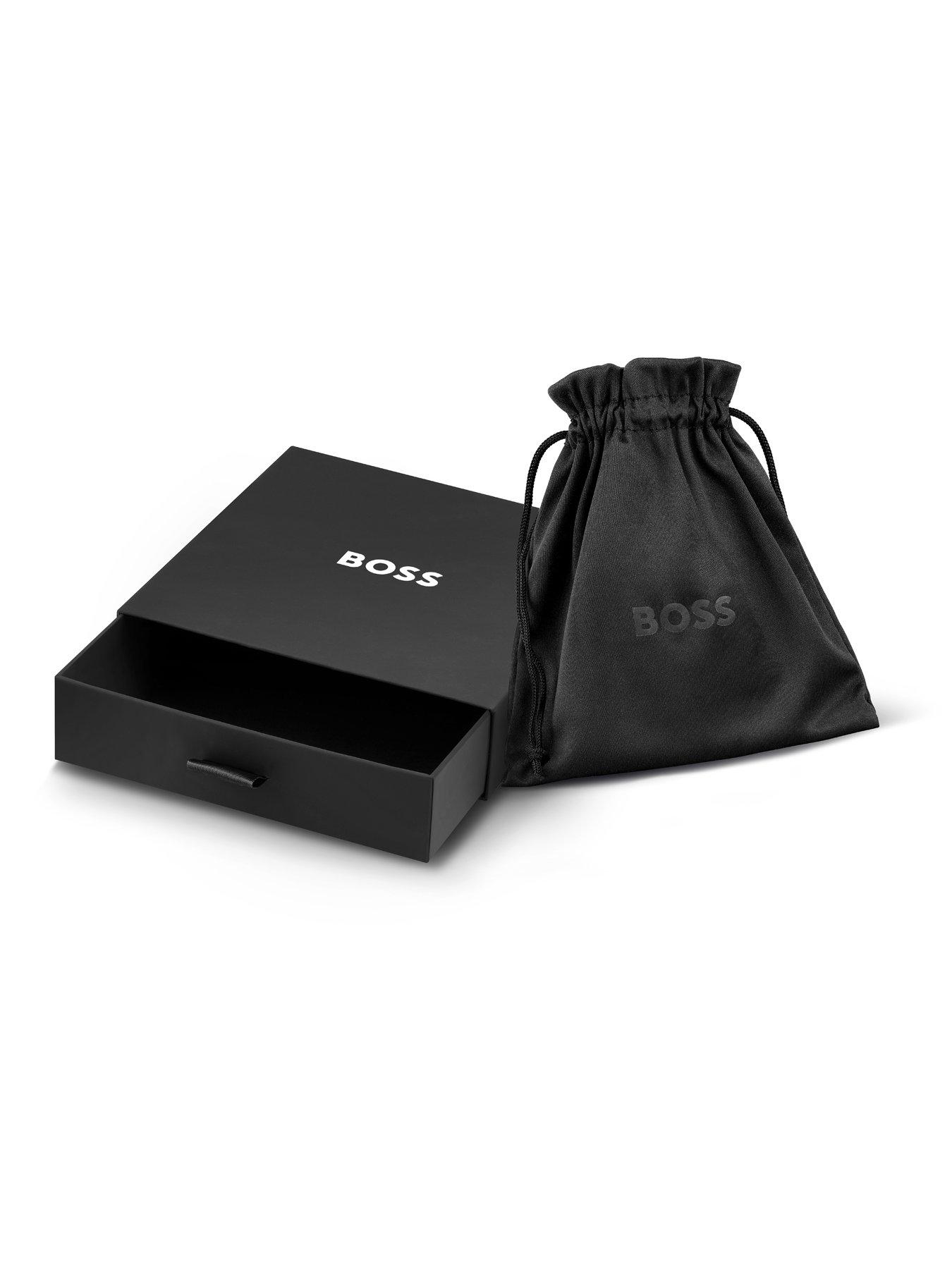 Image 7 of 8 of BOSS Kassy Emblem Men's Necklace Silver