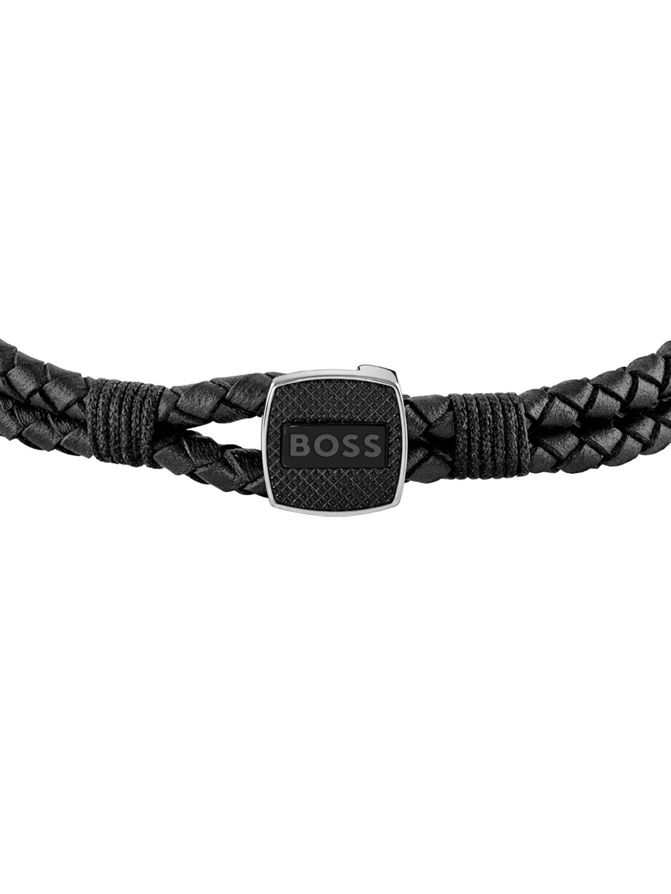 Image 2 of 3 of BOSS Seal Men's Bracelet Silver