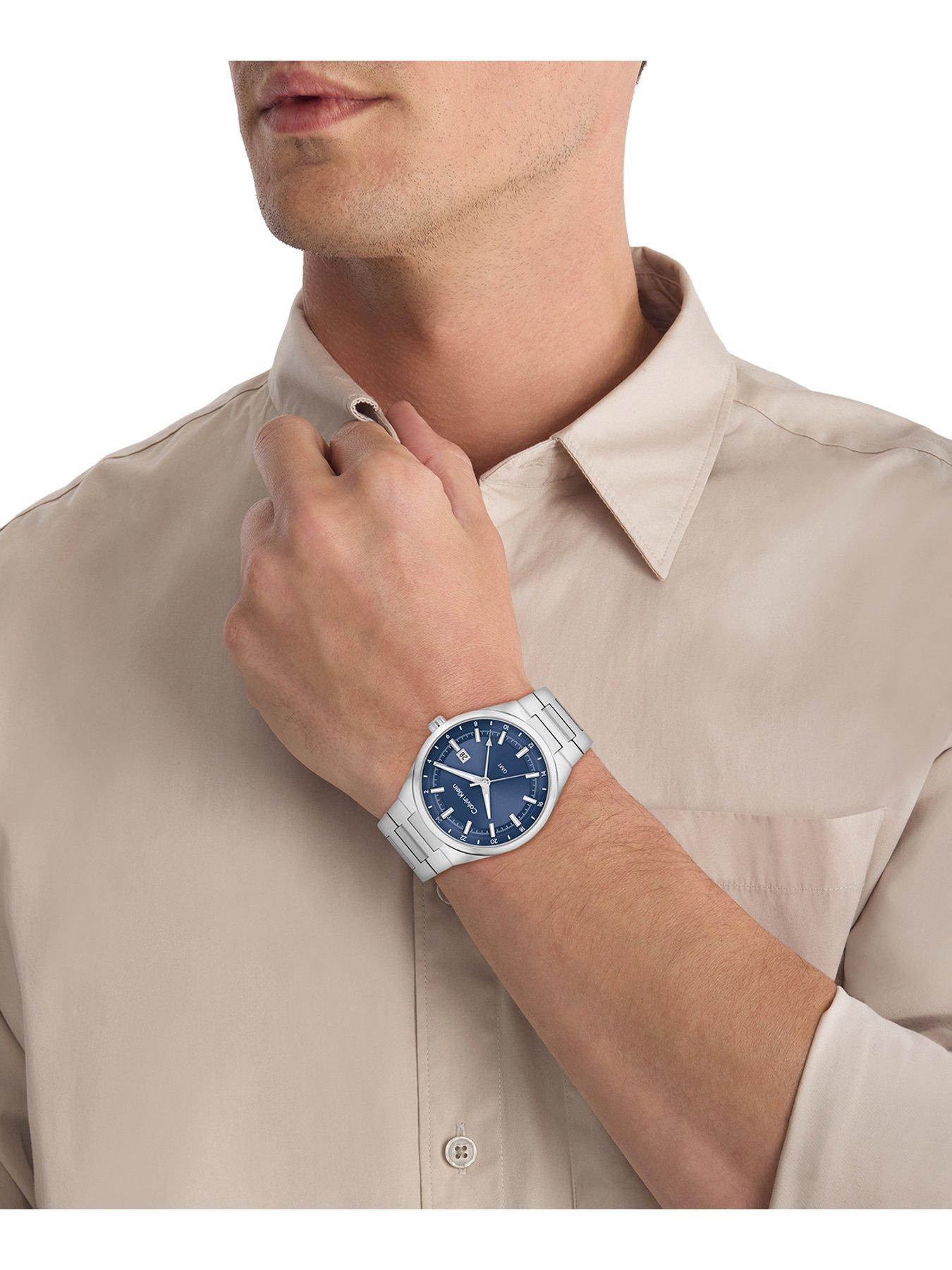 Image 4 of 5 of Calvin Klein Distinguish GMT Men's Watch Blue