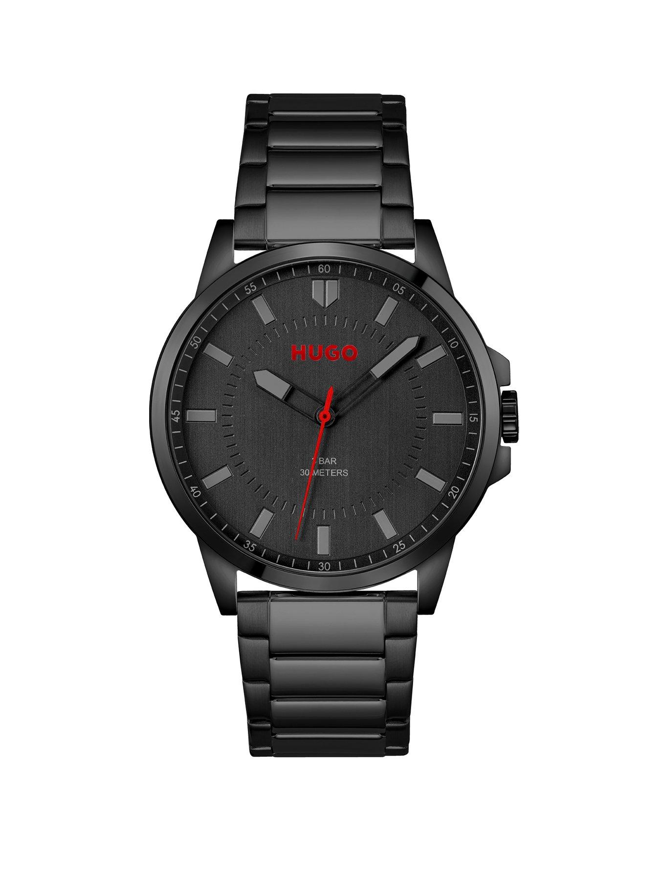 hugo-first-mens-watch-black