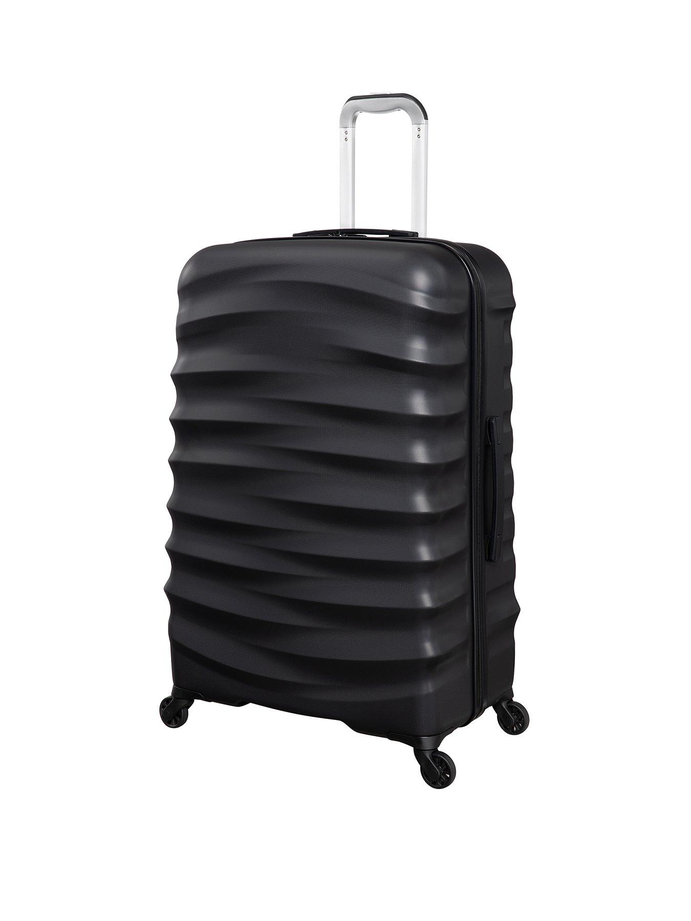 Image 1 of 7 of it Luggage Black Hardshell Suitcase - Large