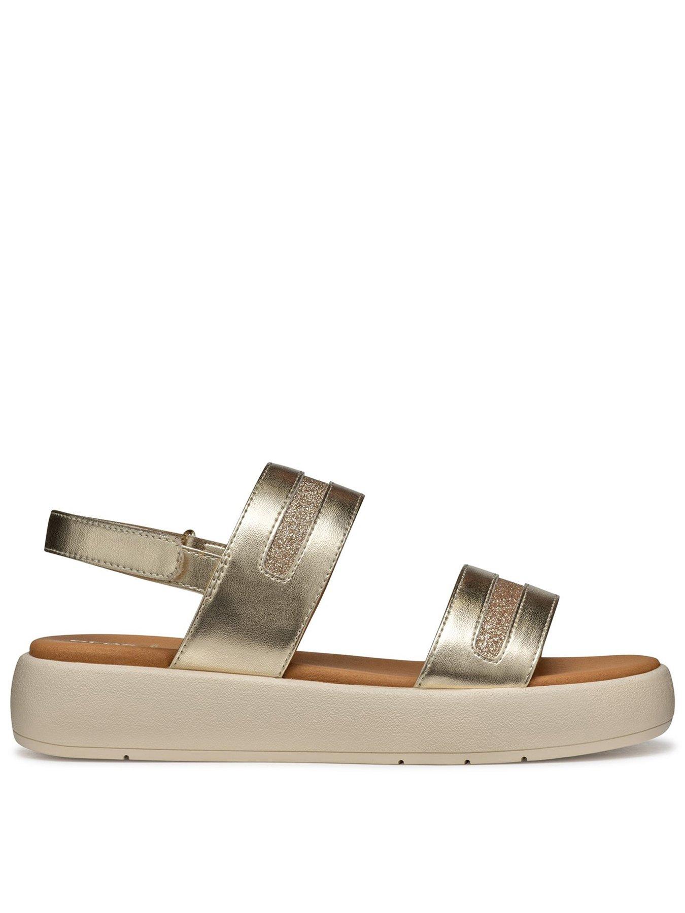 Geox Camalei Flatform Sandal - Gold