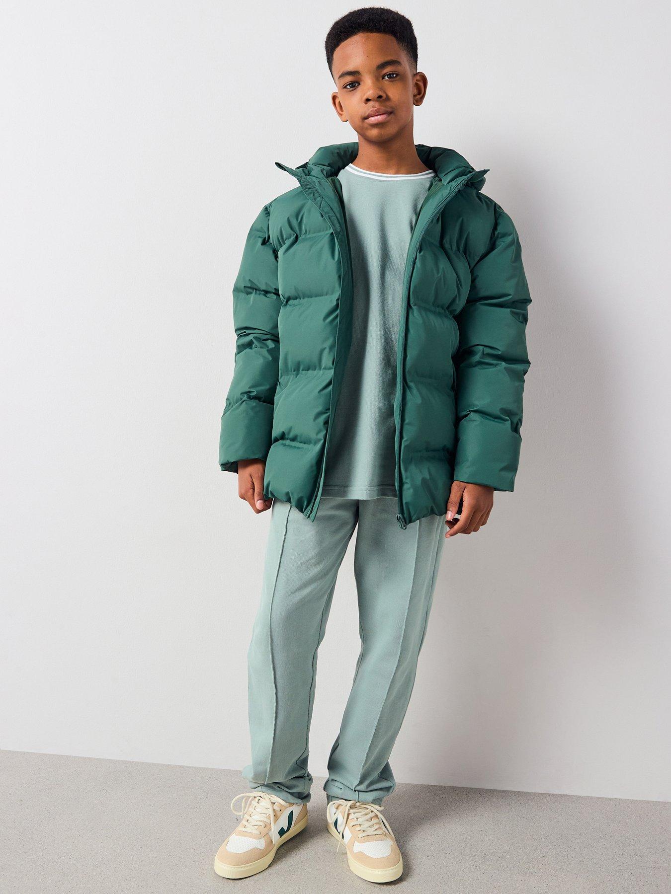 V by Very Boys Heavy Weight Padded Coat - Green