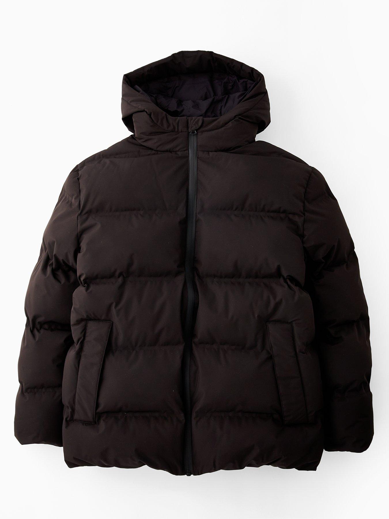 V by Very: Boys Heavy Weight Padded Coat - Black