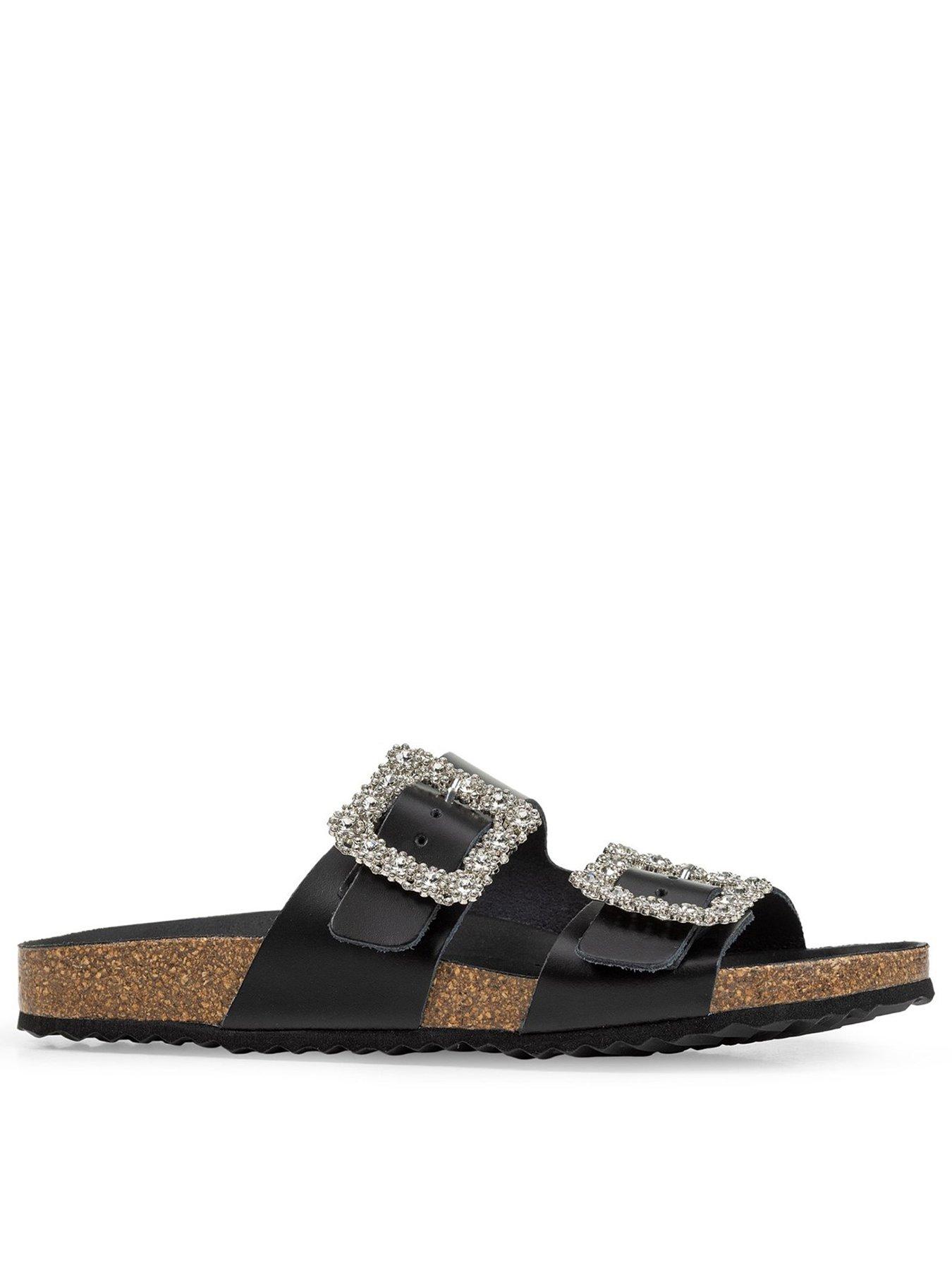 Image 1 of 5 of Geox Brionia Buckle Sandal - Black