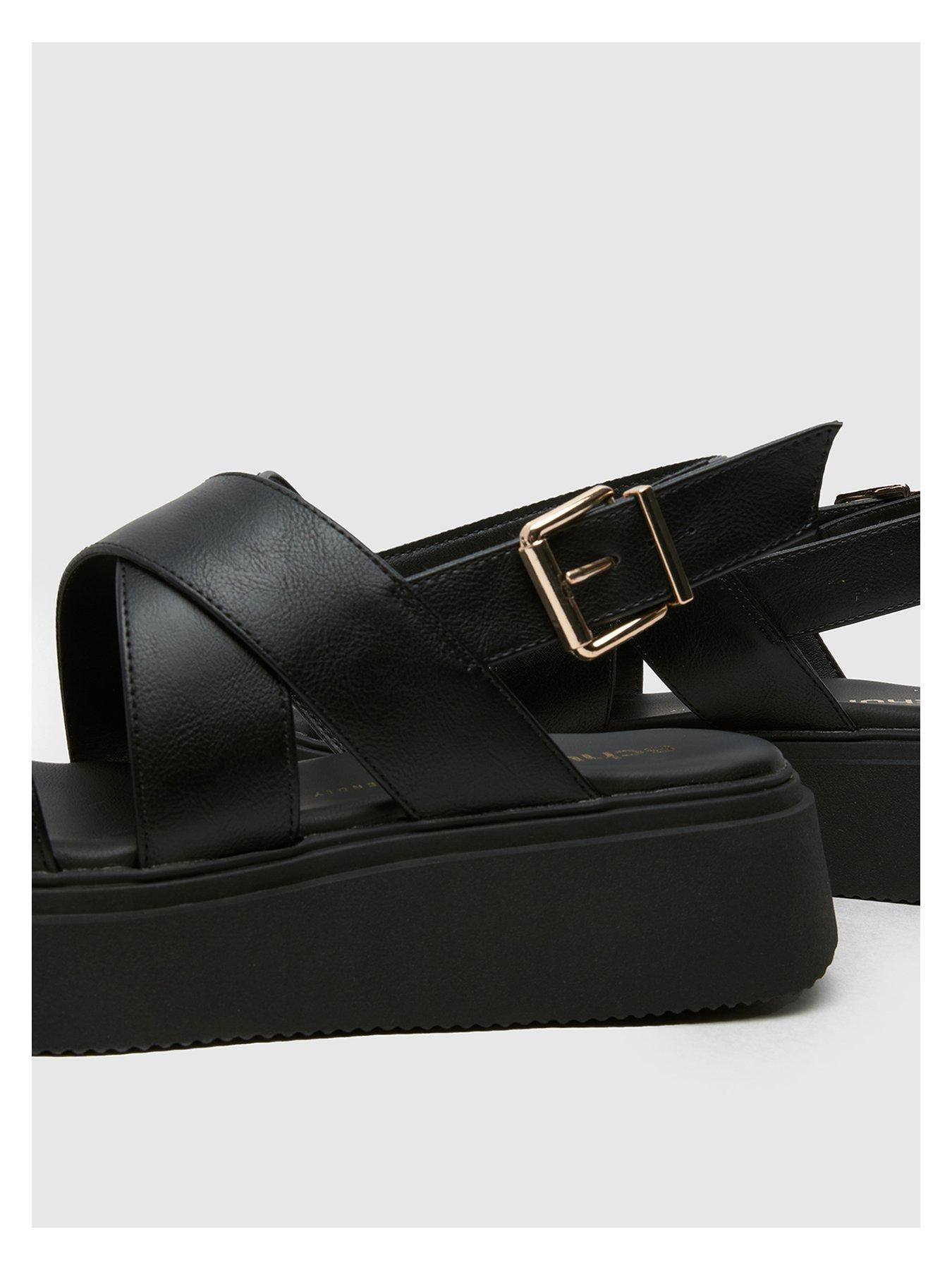 SCHUH Tamia Chunky Flatform Sandals Black Very