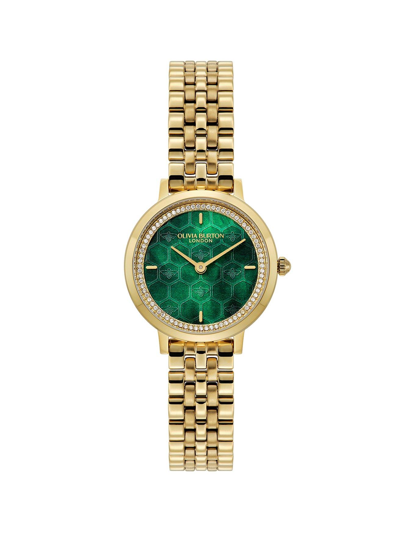 Olivia Burton Ultra Slim Honeycomb Ladies watch Gold
