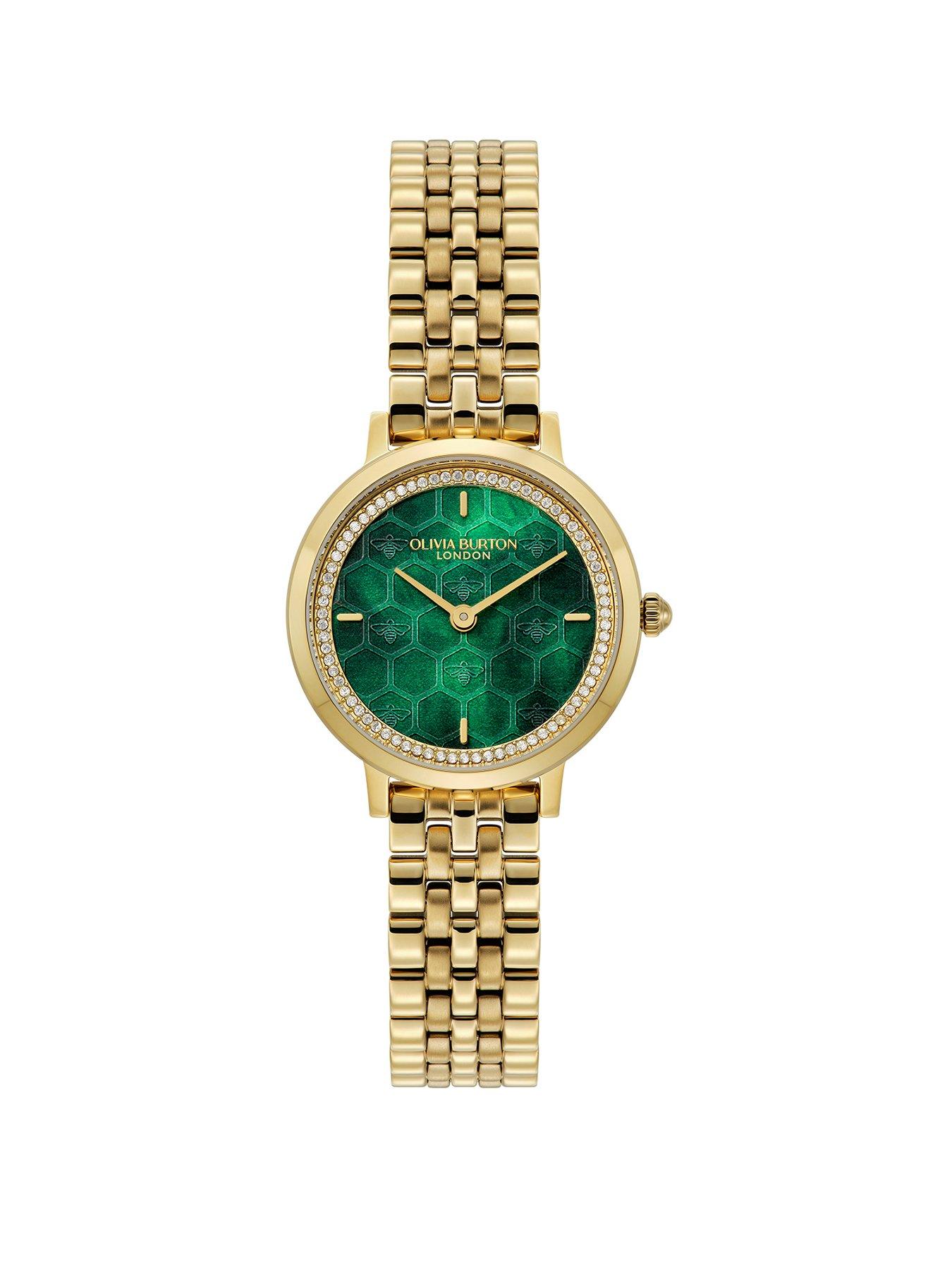 Olivia Burton Ultra Slim Honeycomb Ladies watch Gold