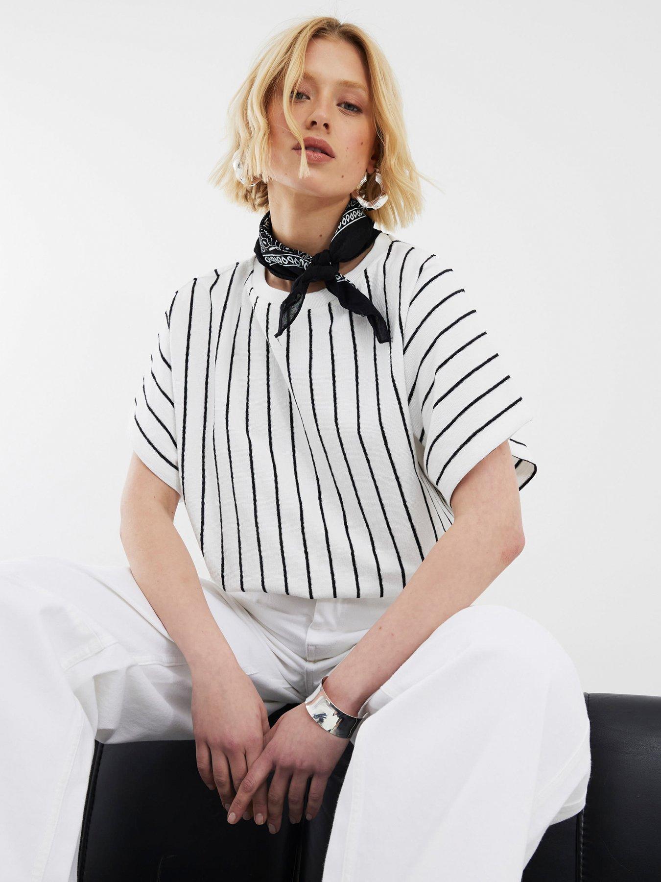 undefined Stripe T-Shirt - White