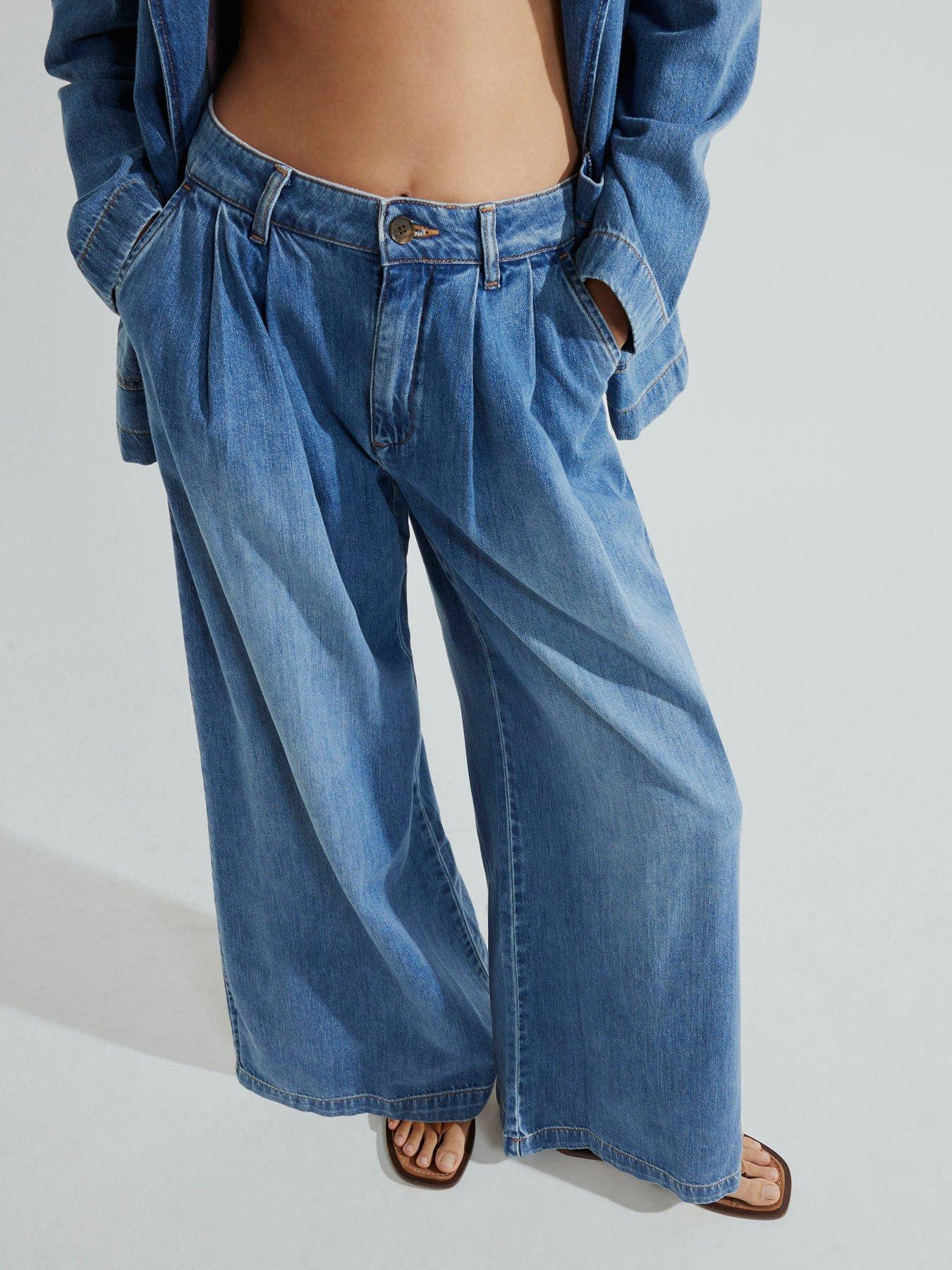 Coney Island Whitefish High Rise Wide Jeans