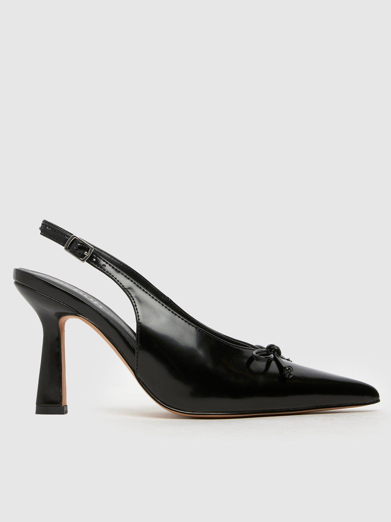 undefined Suki Slingback Bow Court Shoe - Black