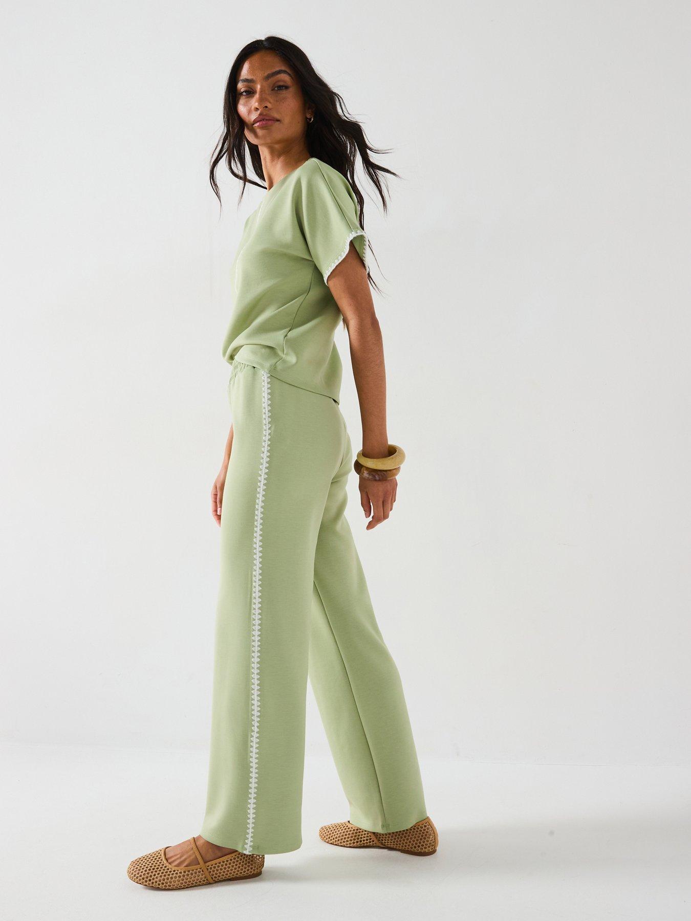 undefined Soft Touch Wide Leg Joggers Co-ord