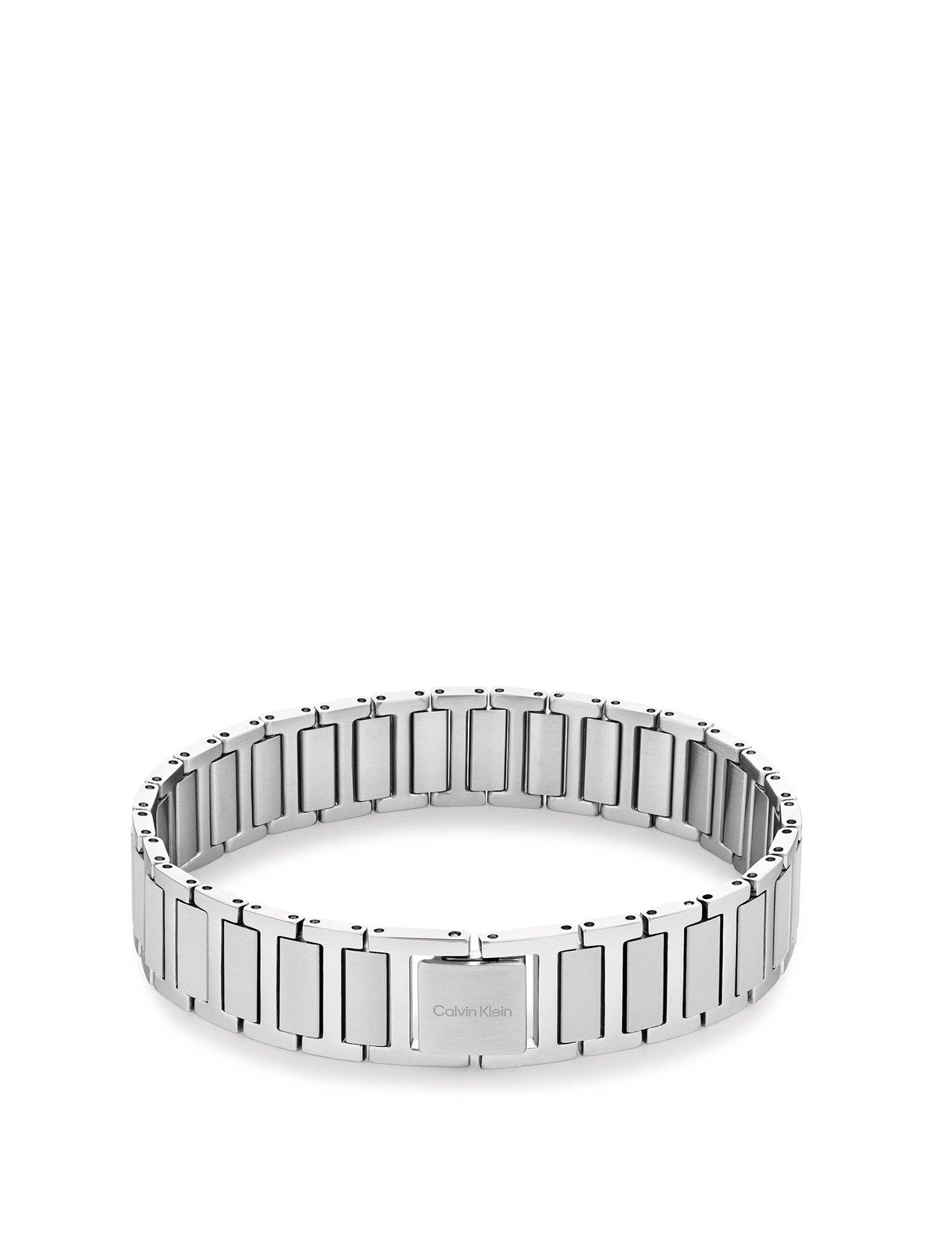 undefined STRUCTURED LINKS Men's Bracelet SILVER