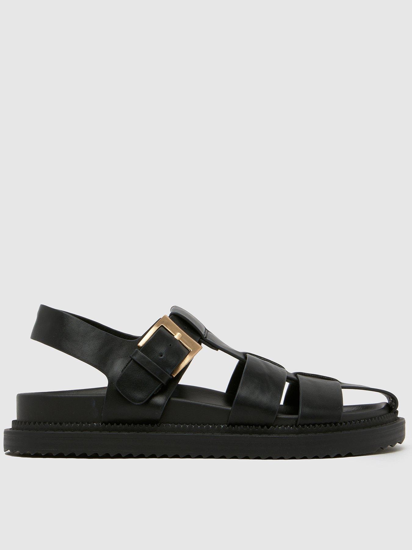 SCHUH Taria Fisherman Sandals - Black