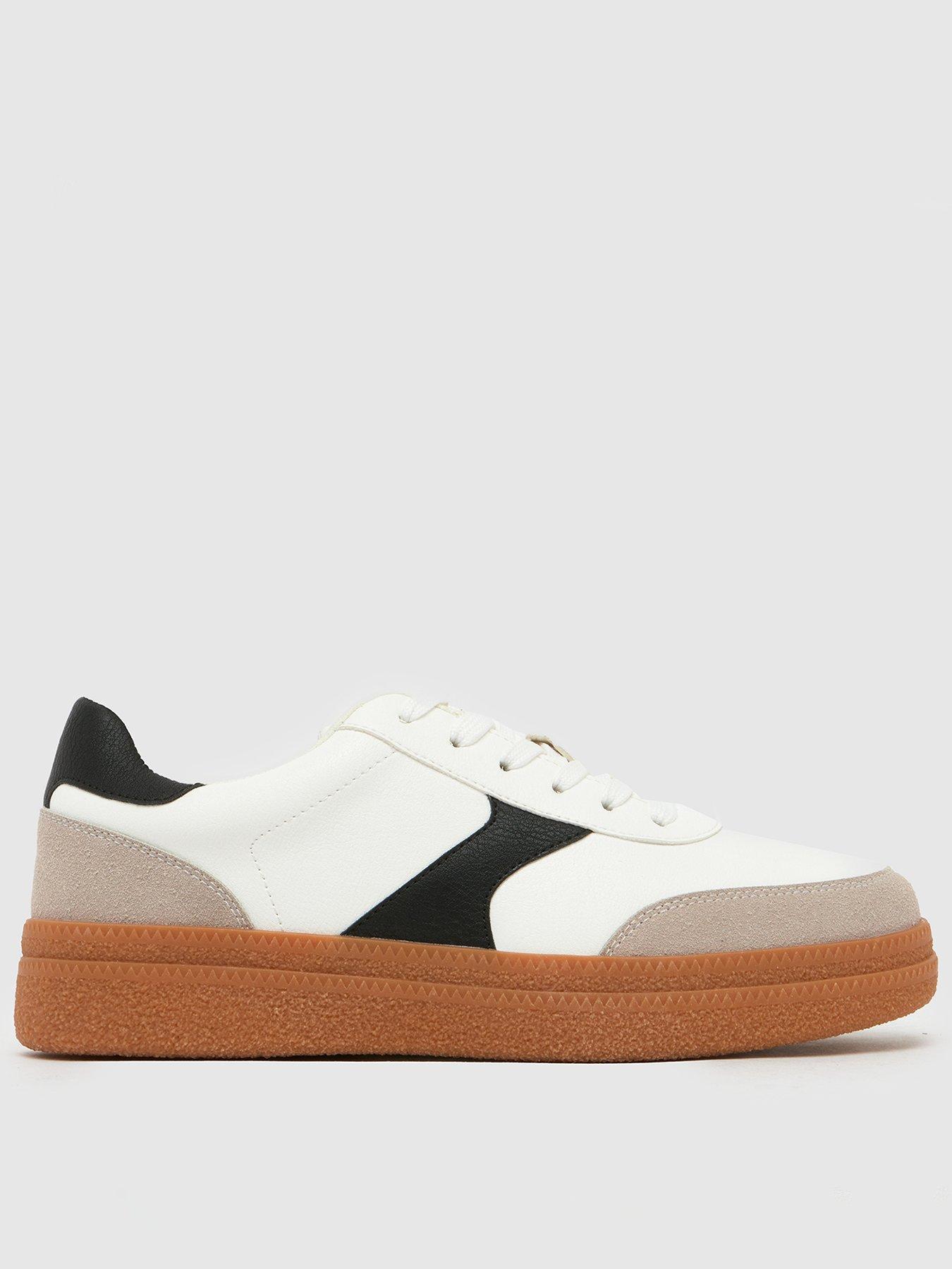 Image 1 of 4 of SCHUH Malani Gum Sole Trainers - Off White