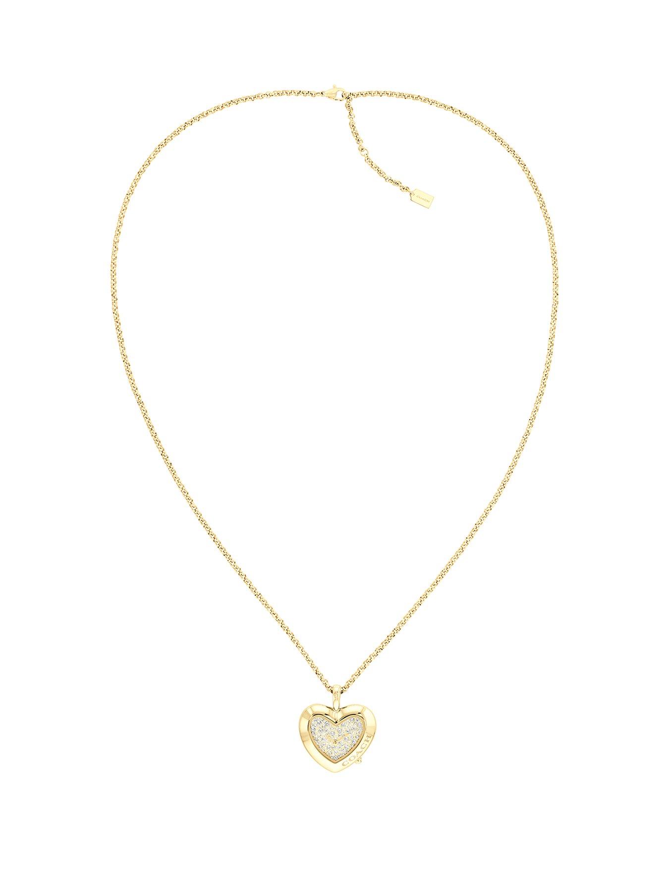 undefined Heart Necklace Ladies watch Gold