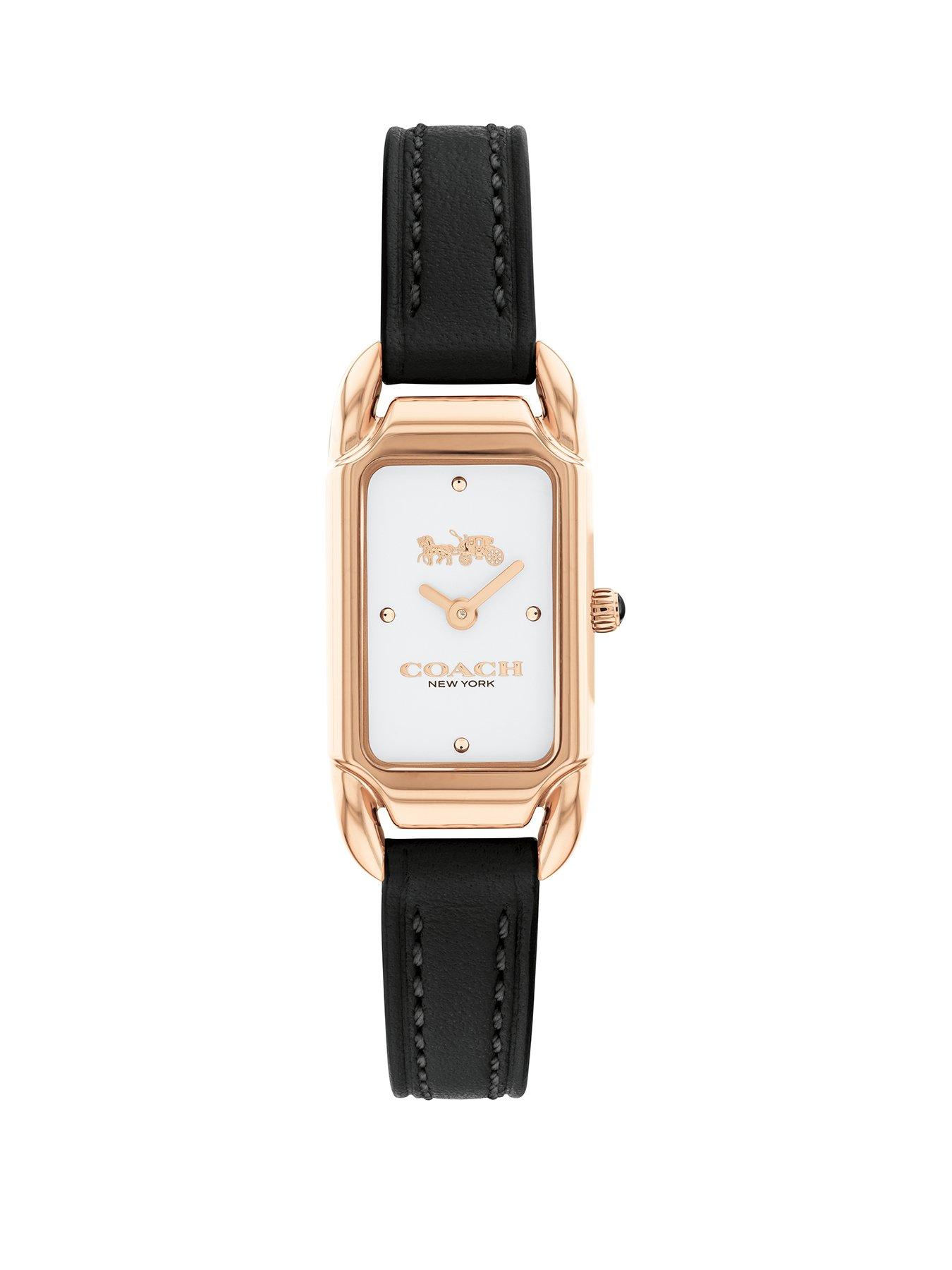 Product photograph of Coach Cadie Ladies Watch Black from very.co.uk
