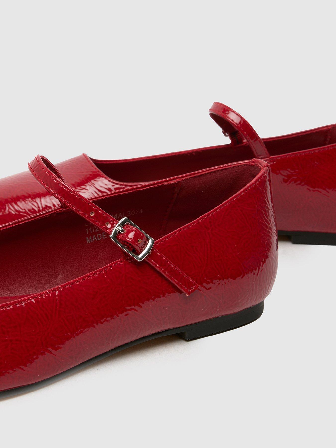 SCHUH Lyra Mary Jane Ballerina Shoes Red Very